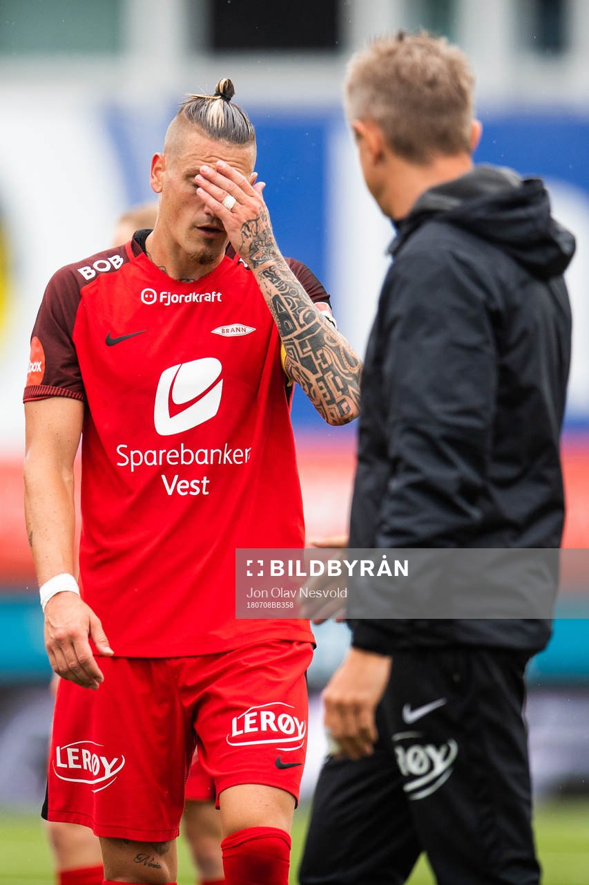 Vito Wormgoor and Lars Arne Nilsen, head coach of Brann