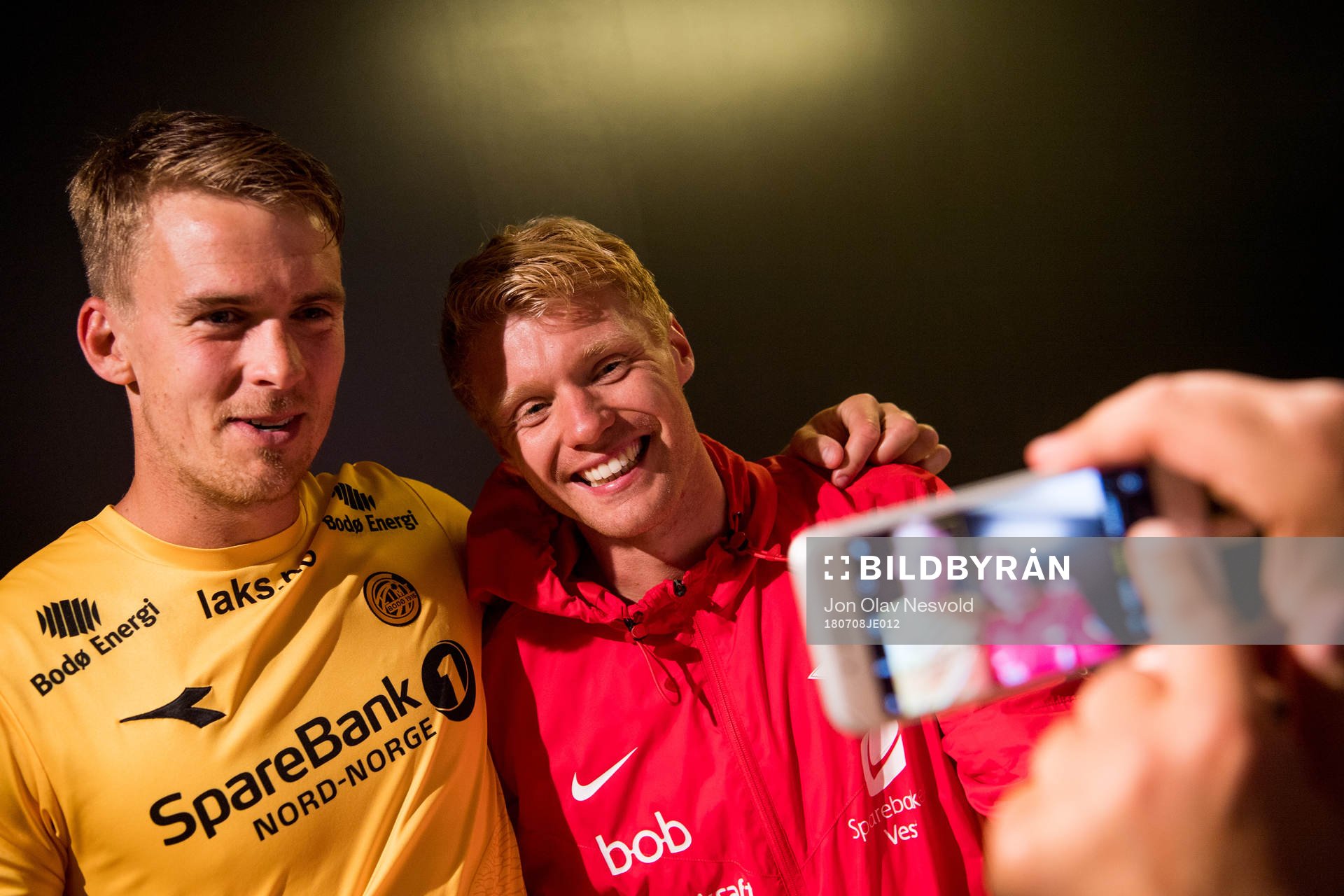 Kristian Fardal Opseth of Bodø/Glimt and Sivert Heltne