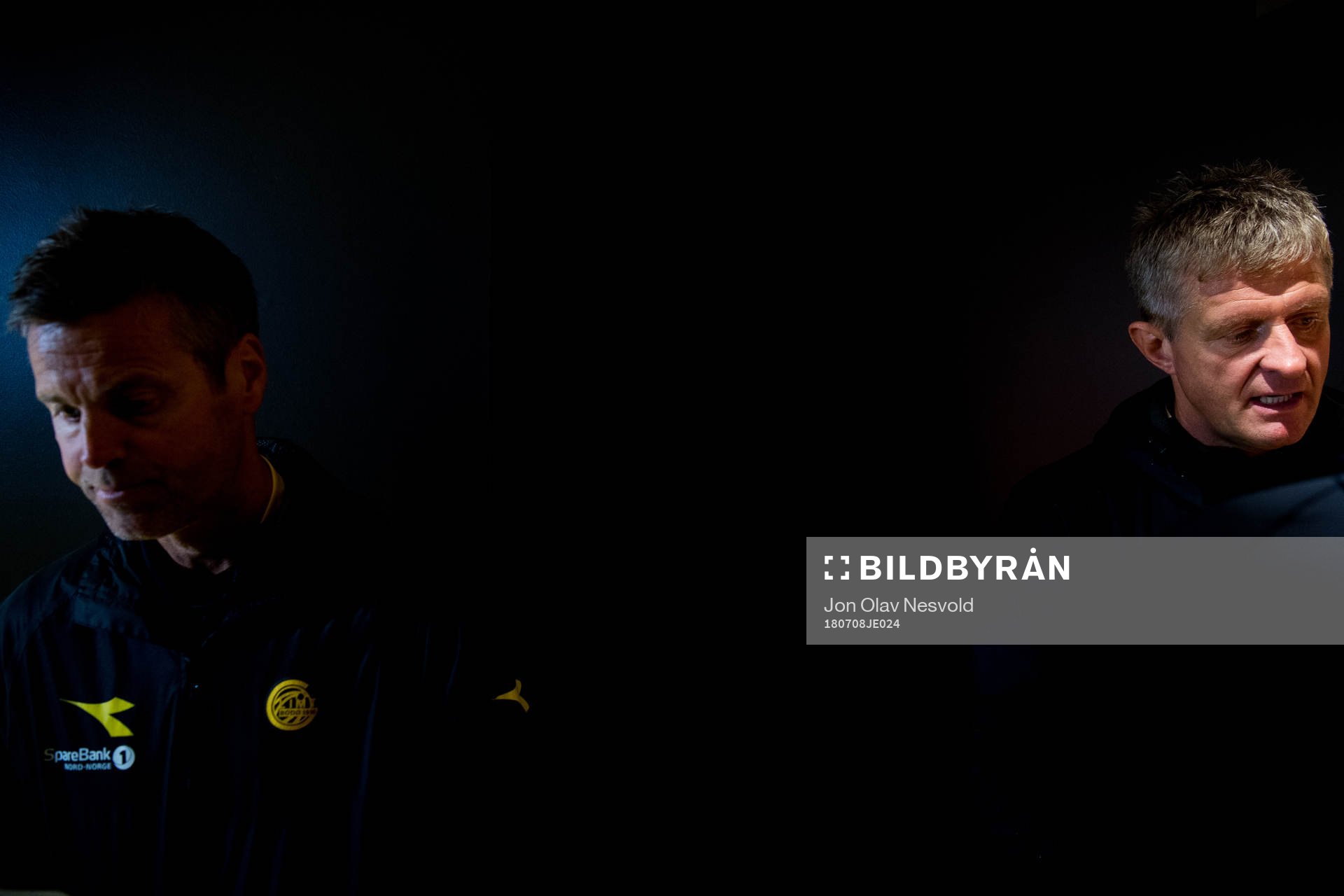 Kjetil Knutsen, head coach of Bodø/Glimt, and Lars Arne