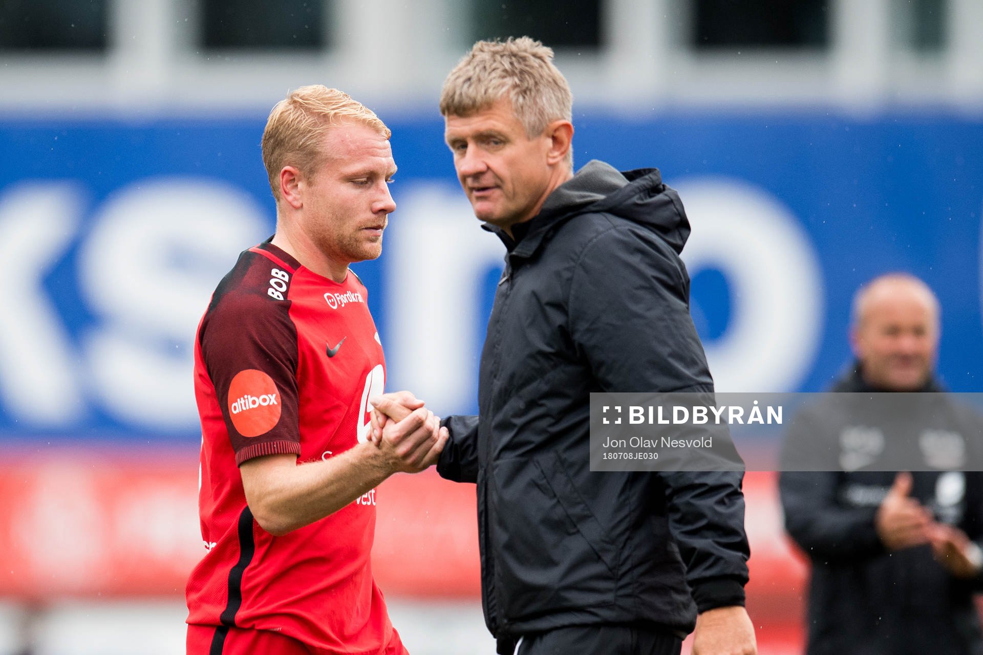 Henrik Kjelsrud Johansen of Brann and Lars Arne Nilsen,