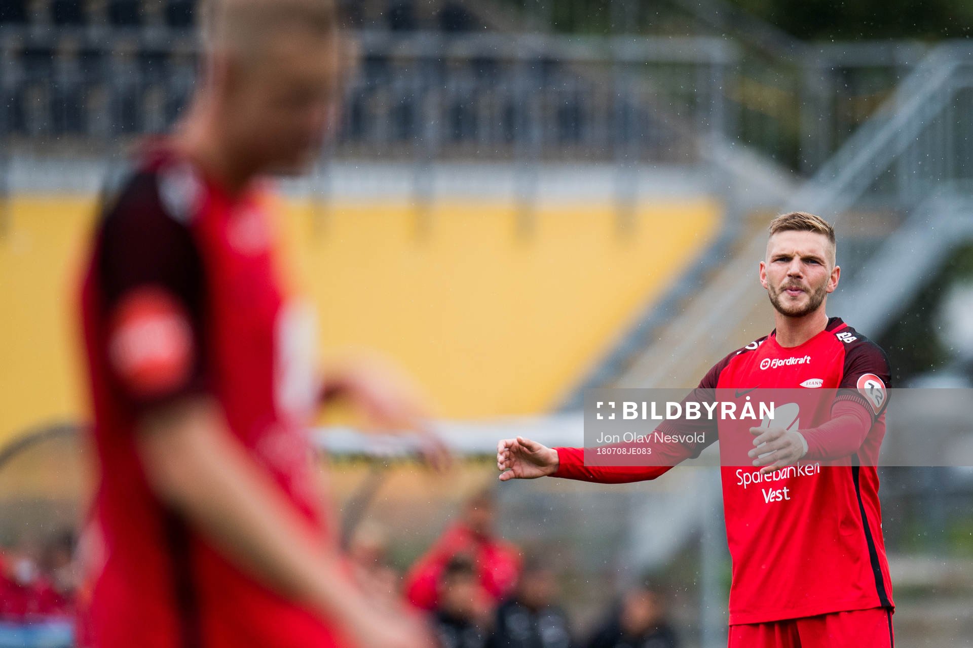 Gilli Rolantsson of Brann reacts