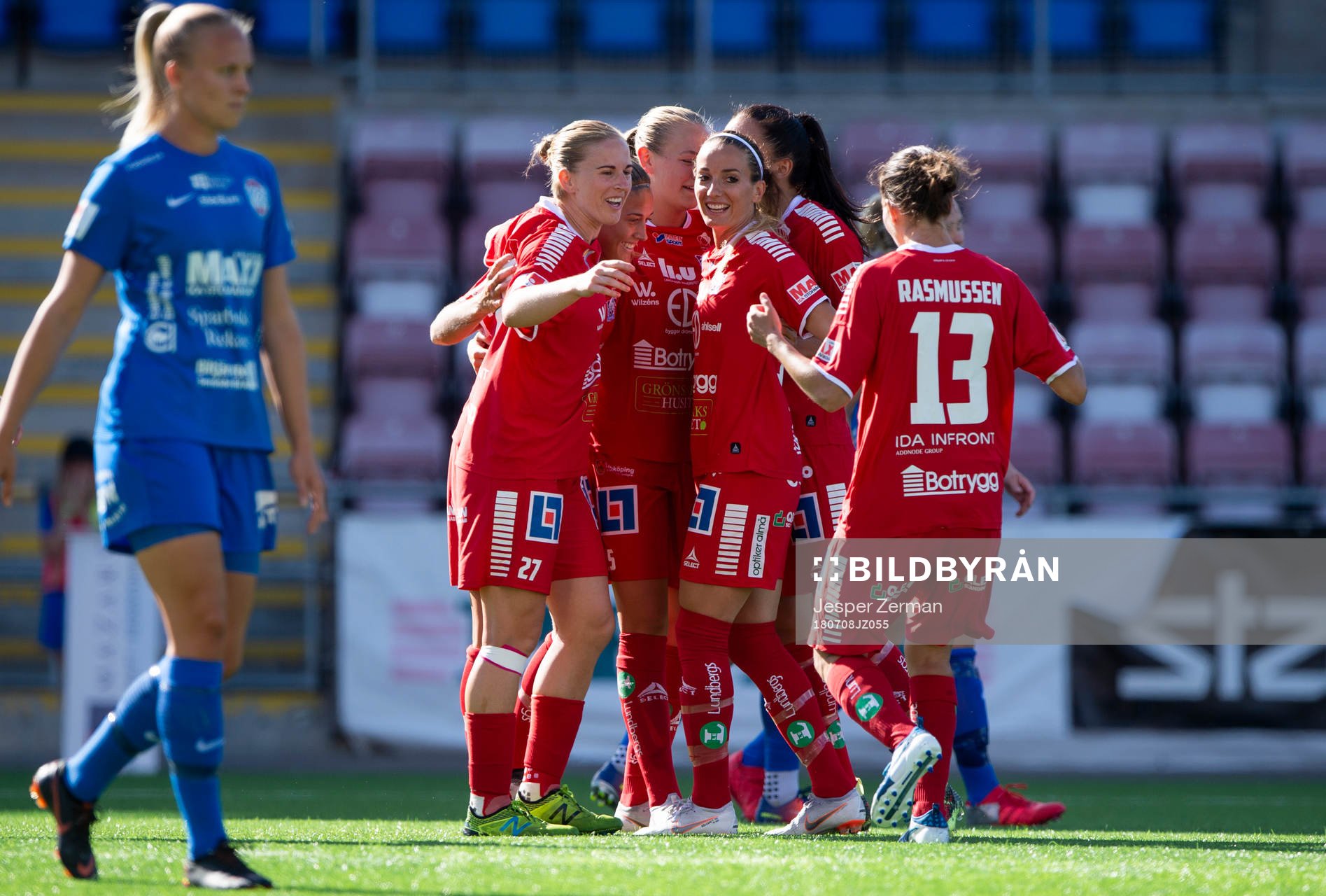 Linköpings spelare jublar