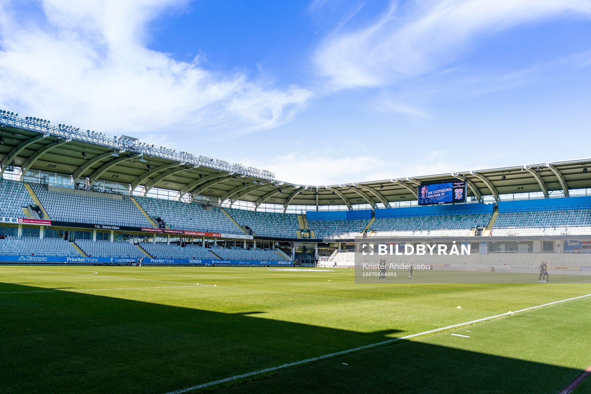 Gamla Ullevi före fotbollsmatchen i Allsvenskan mellan IFK