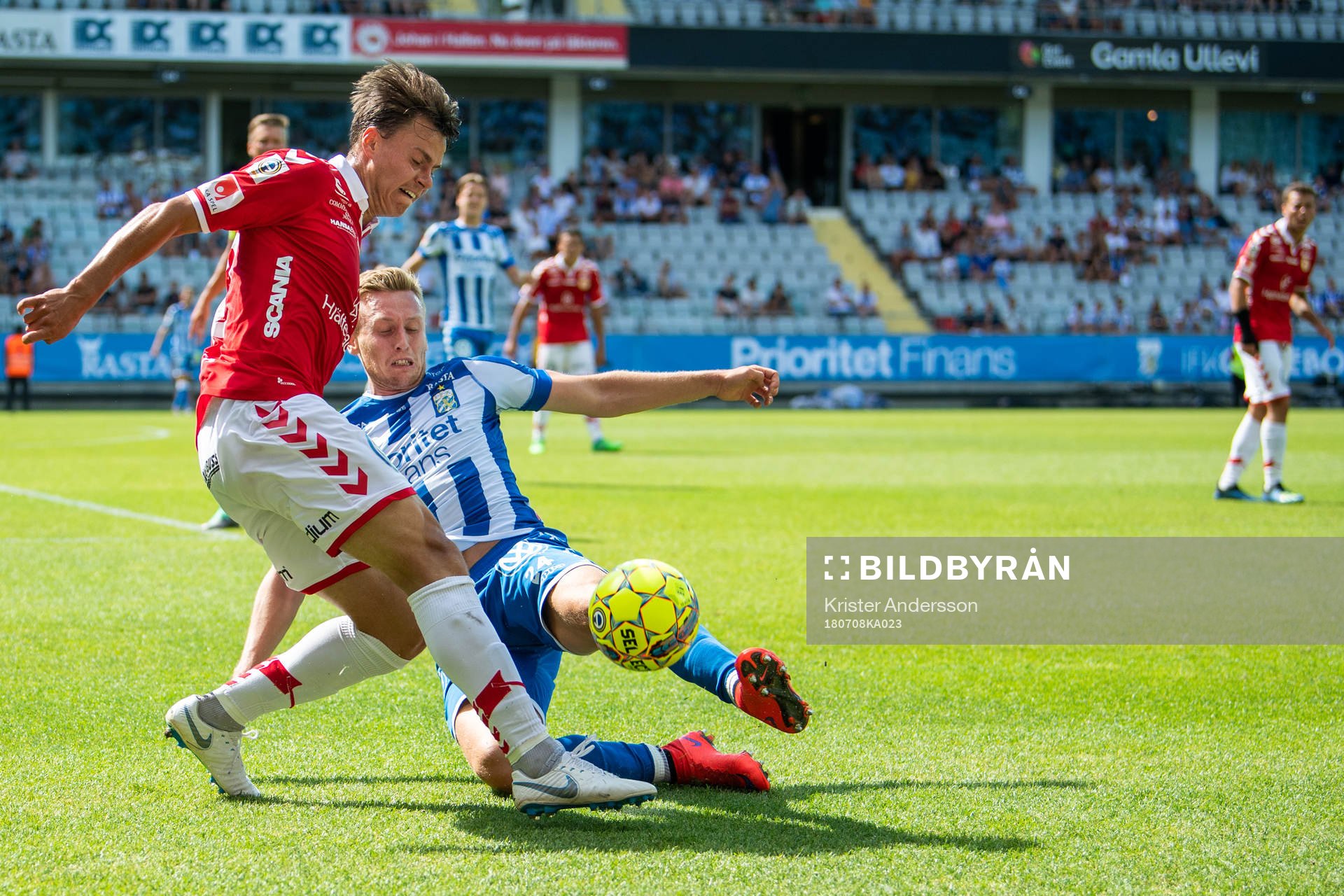 Kalmars Melker Hallberg och IFK Göteborgs Sebastian