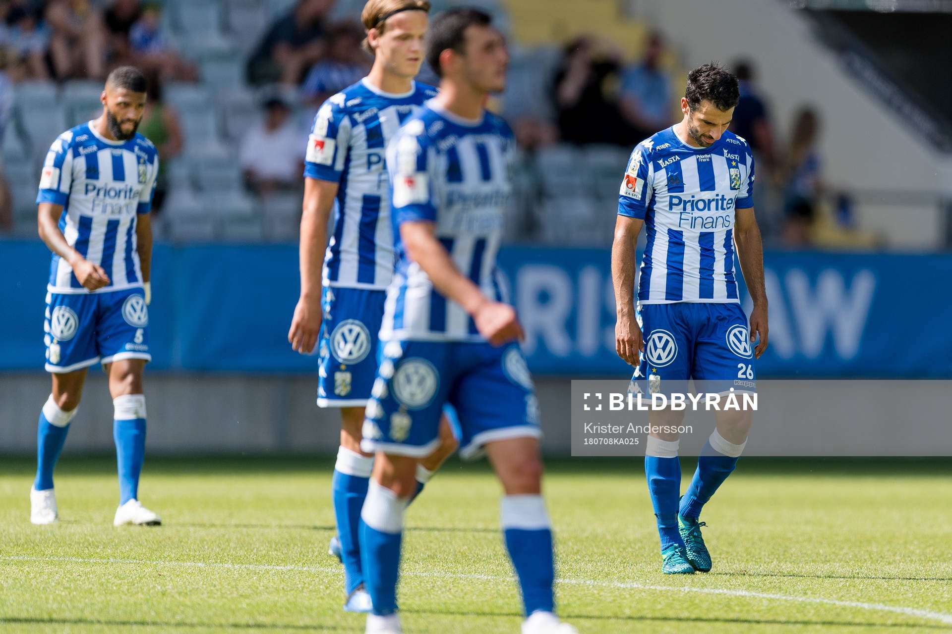 IFK Göteborgs André Calisir deppar på väg in i halvlek