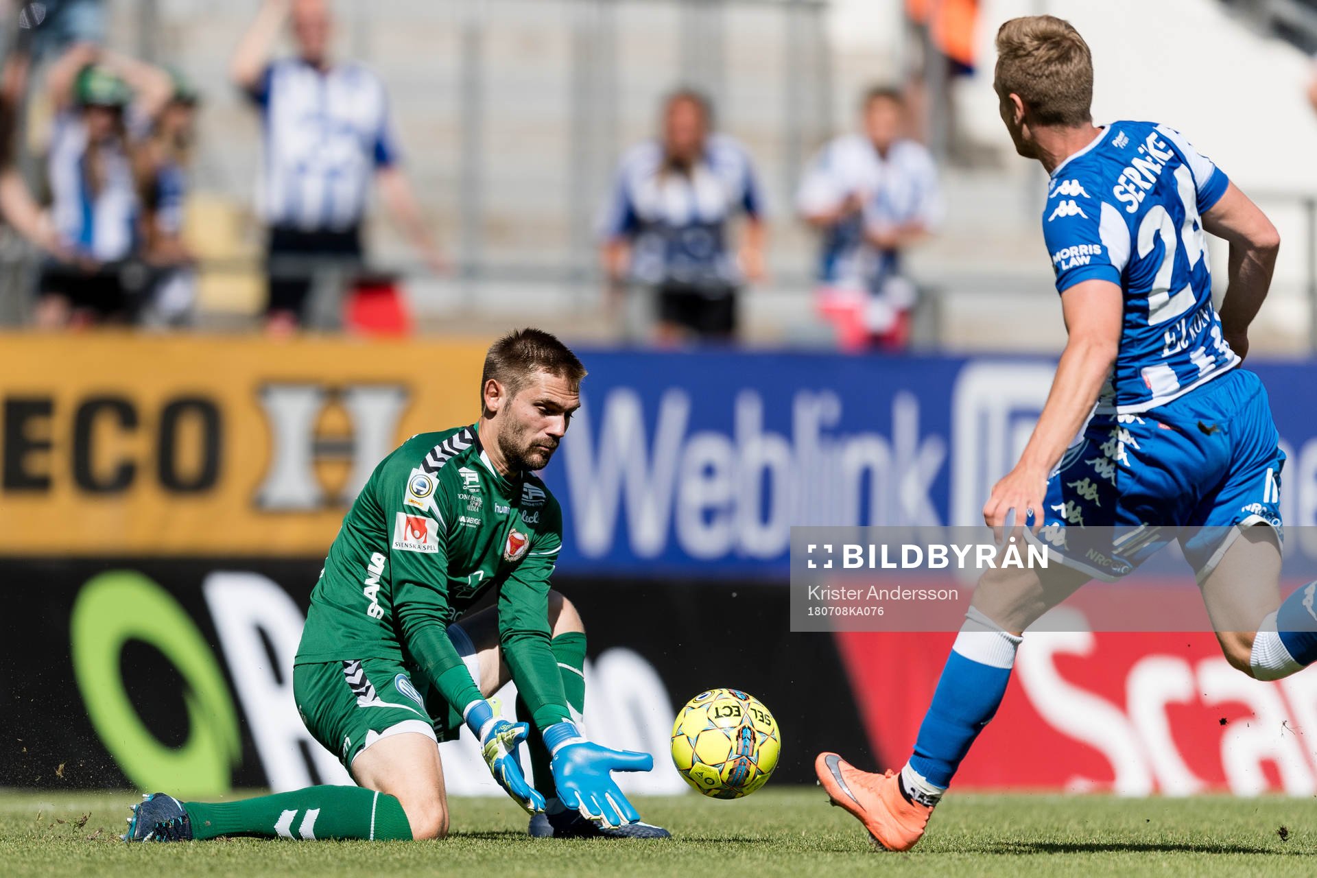 Kalmars målvakt Lucas Hägg-Johansson