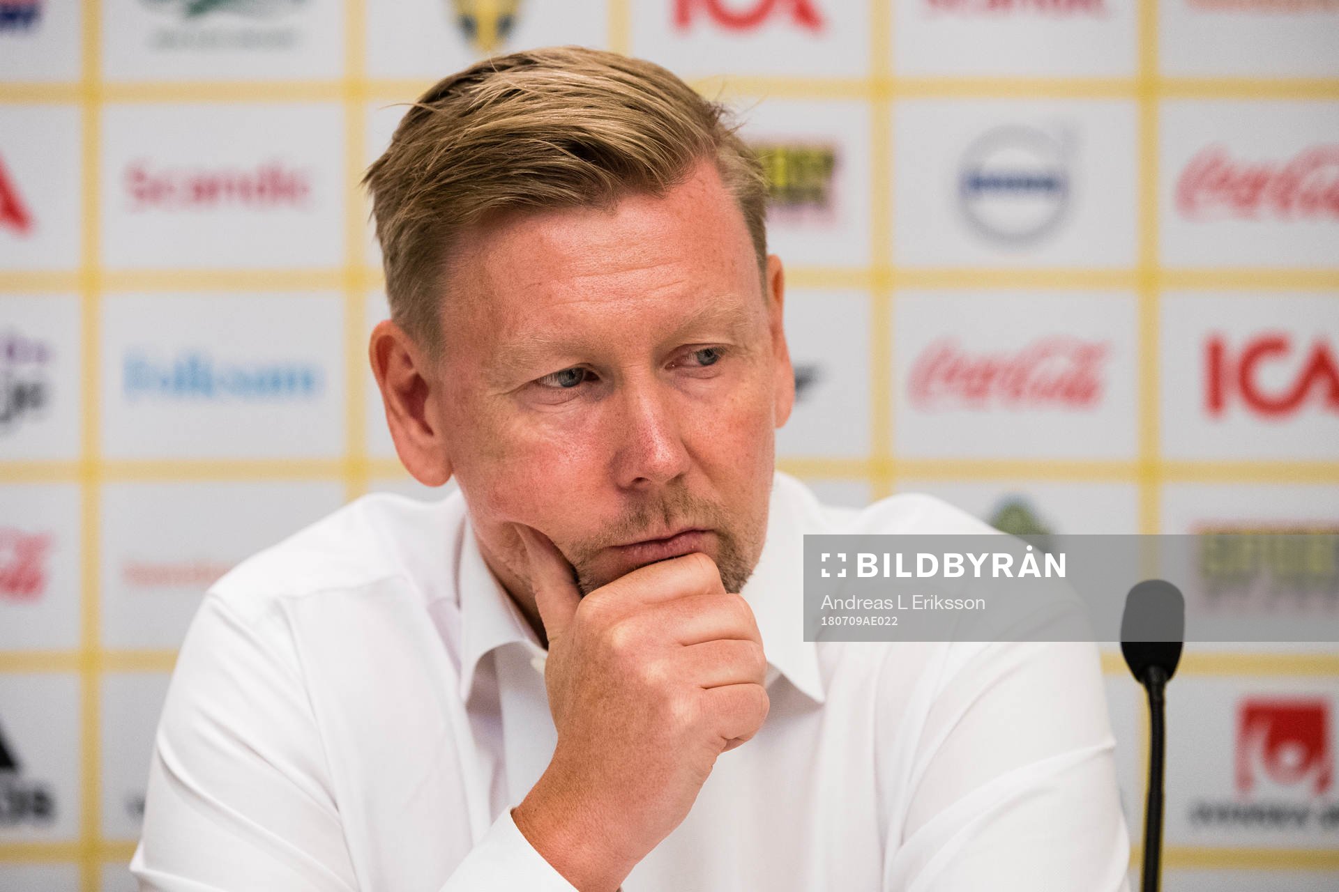 Assistant coach Peter Wettergren of the Swedish national