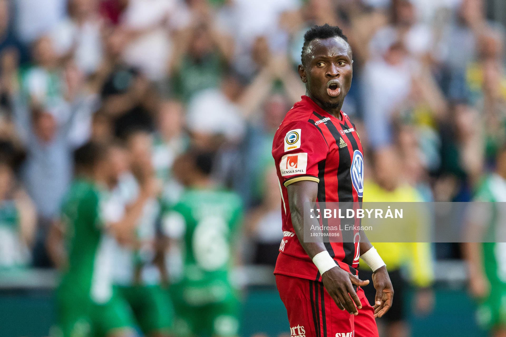 Östersunds Samuel Mensah deppar