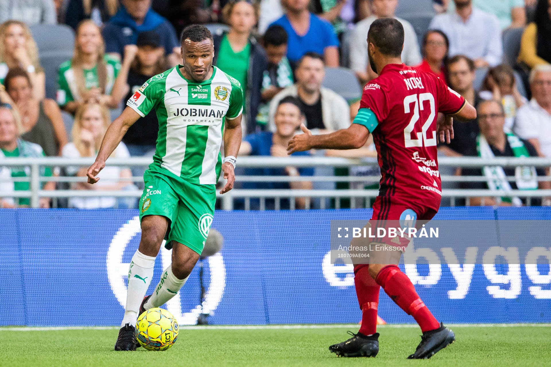 Hammarbys Serge-Junior Martinsson Ngouali och Östersunds