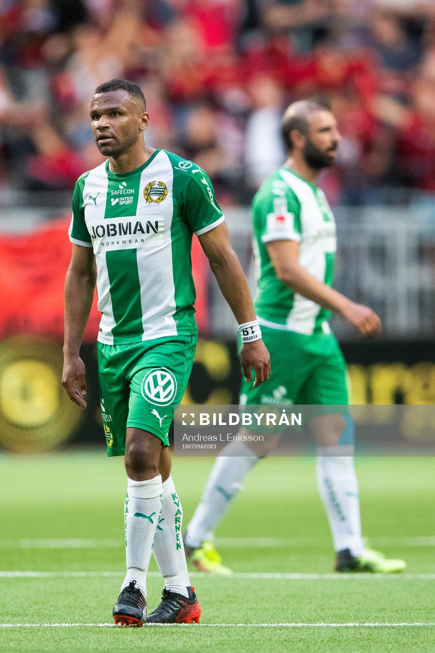 Hammarbys Serge-Junior Martinsson Ngouali och Kennedy