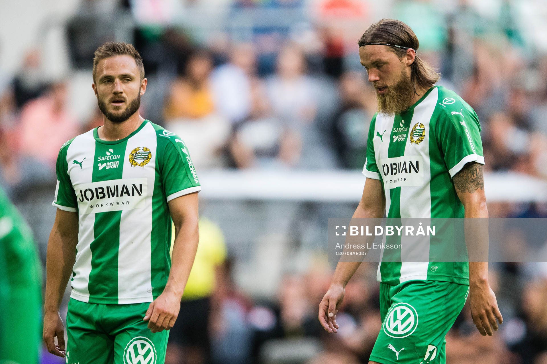Hammarbys Mats Solheim och Björn Paulsen deppar