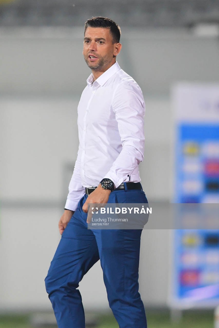 Head coach Bekim Isufi of Drita