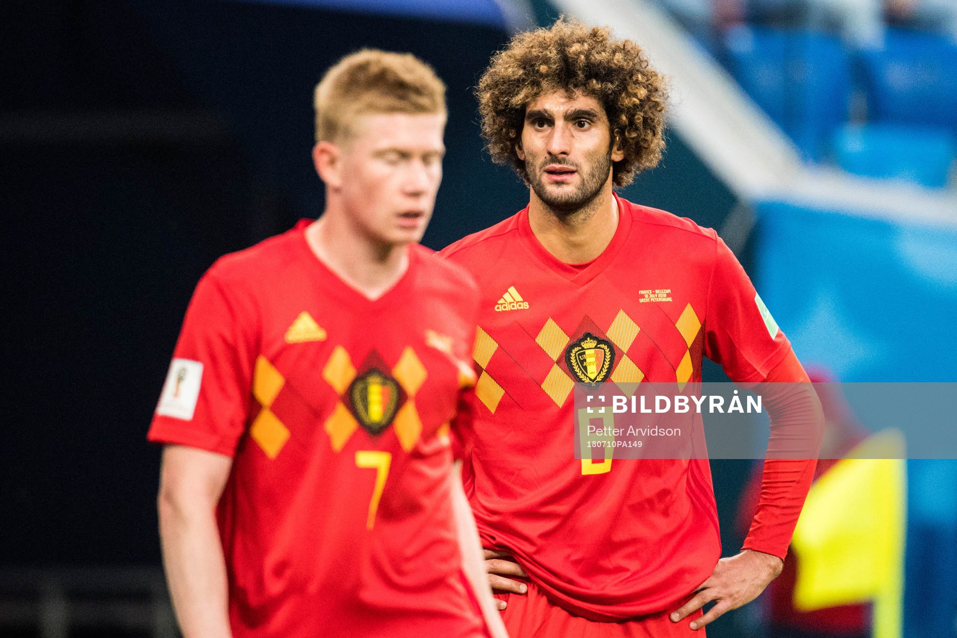 Marouane Fellaini of Belgium