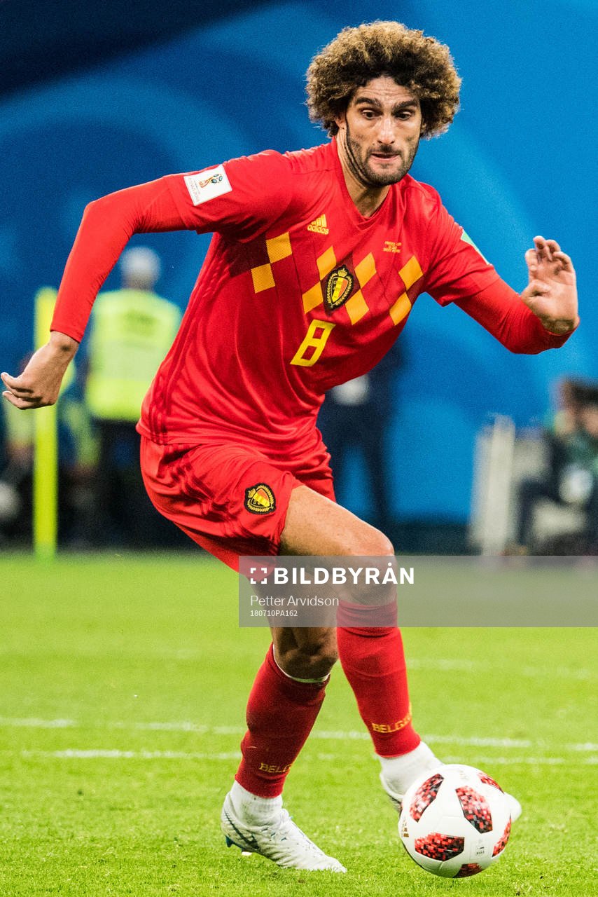 Marouane Fellaini of Belgium