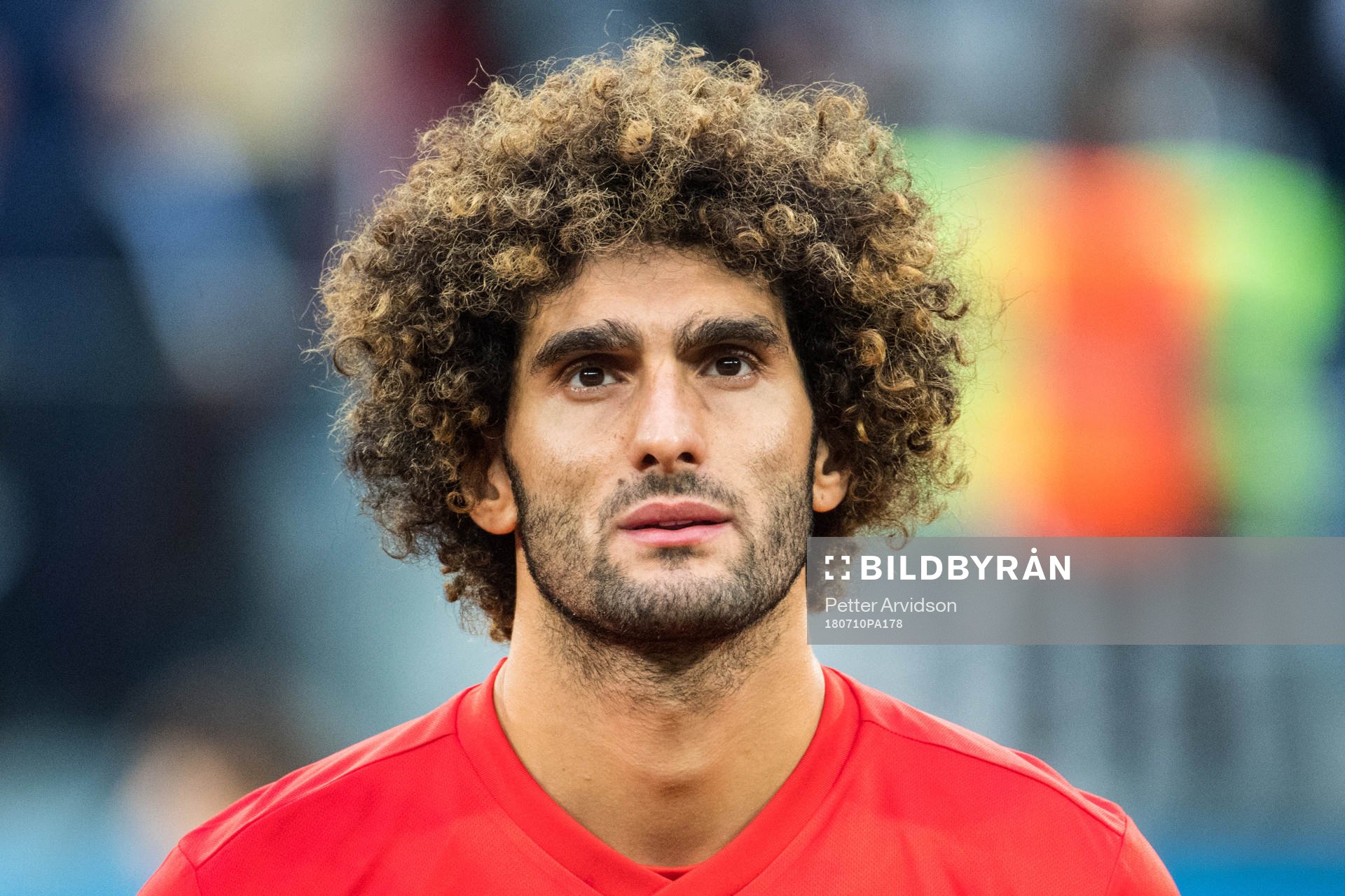 Marouane Fellaini of Belgium prior the FIFA World Cup semi