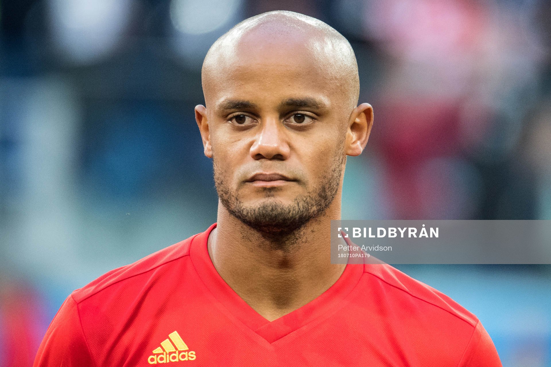 Vincent Kompany of Belgium prior the FIFA World Cup semi