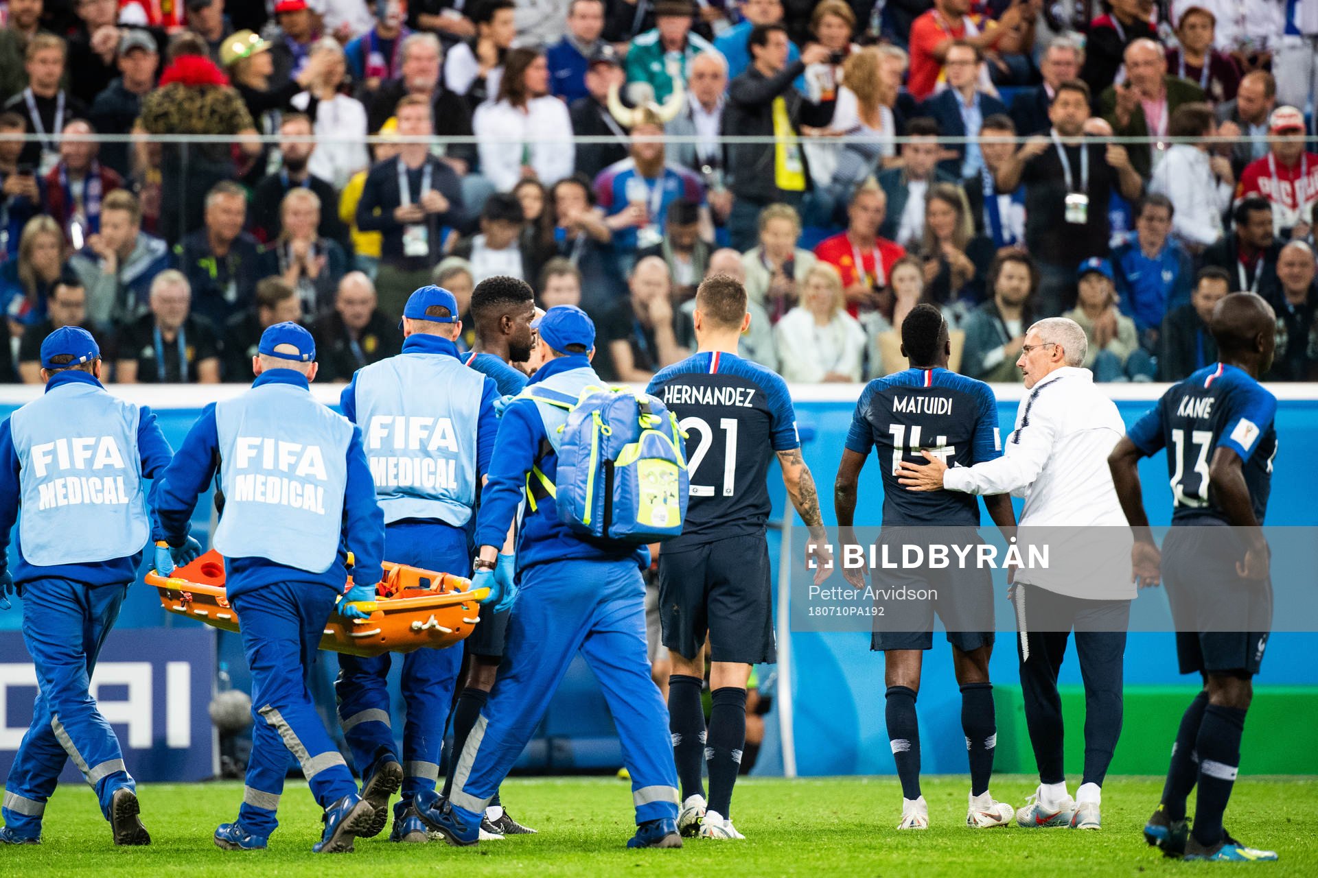Blaise Matuidi of France leaves the pitch