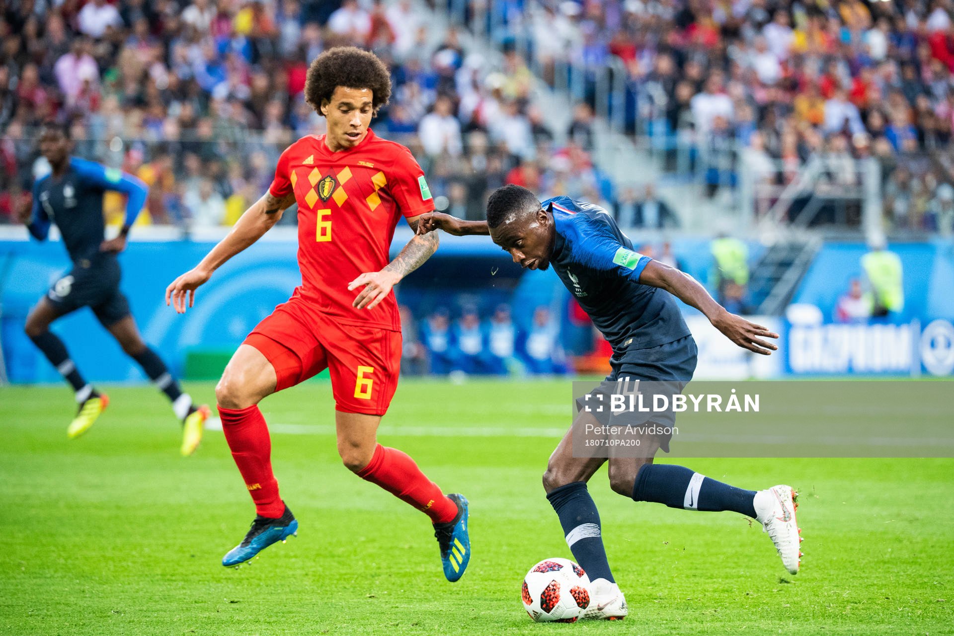 Axel Witsel of Belgium and Blaise Matuidi of France