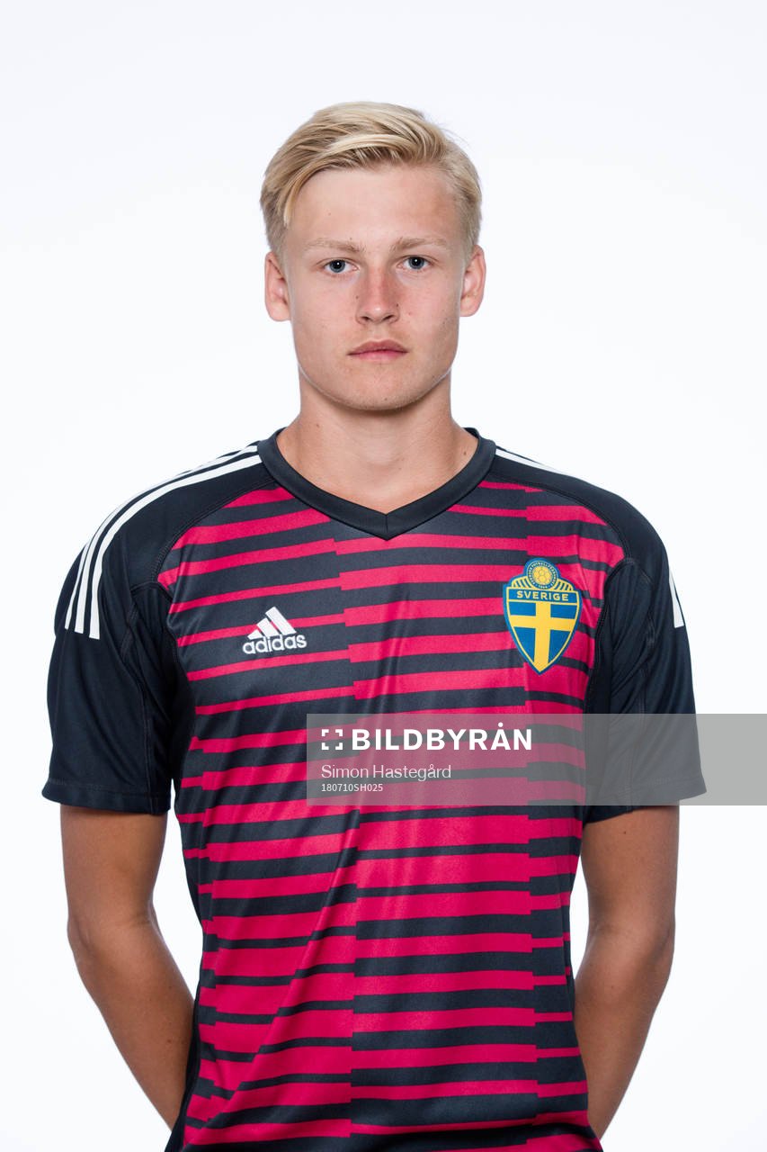 Gustav Leijon, målvakt i P17-landslaget