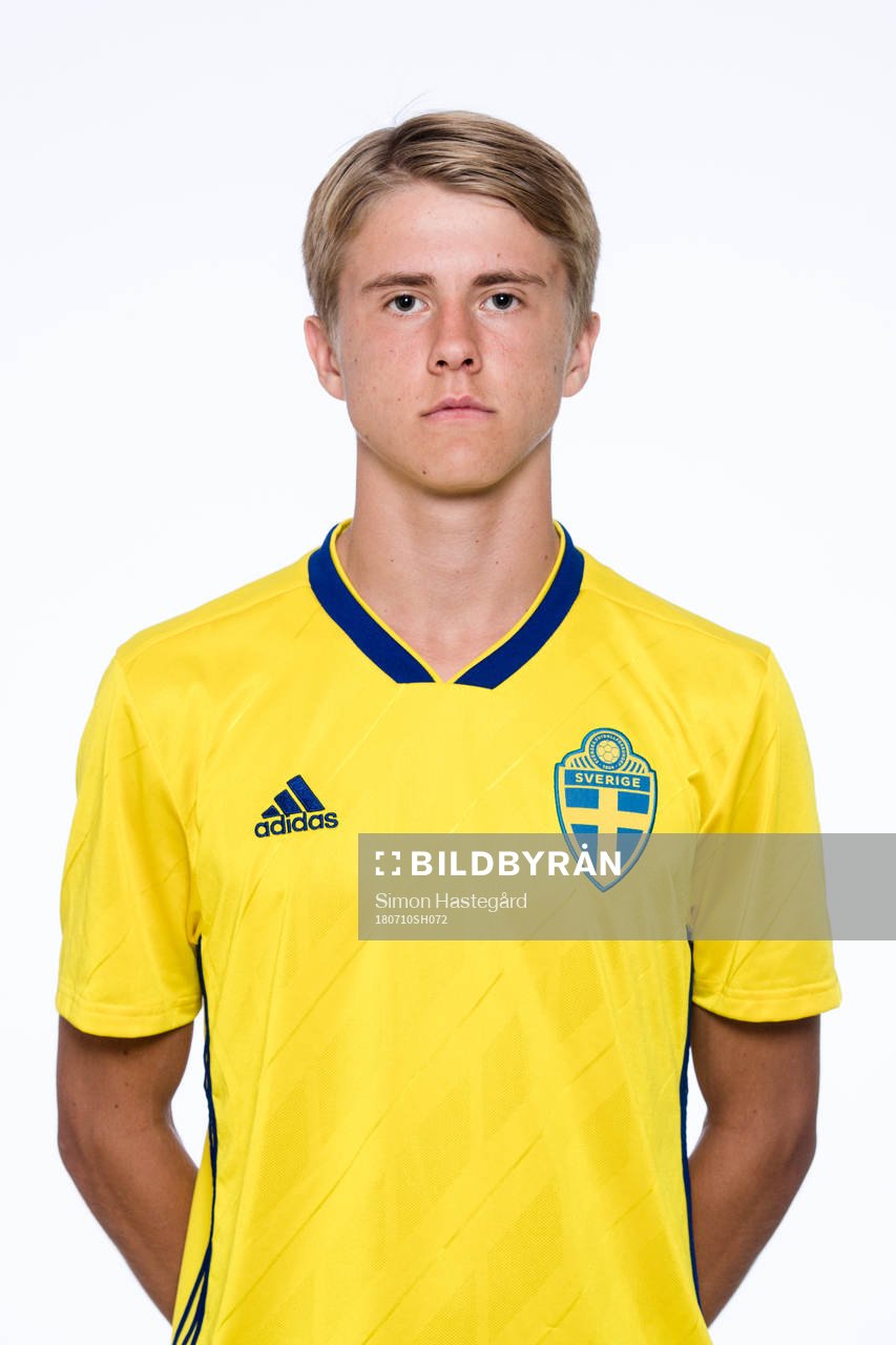 Erik Ahlstrand i P17-landslaget