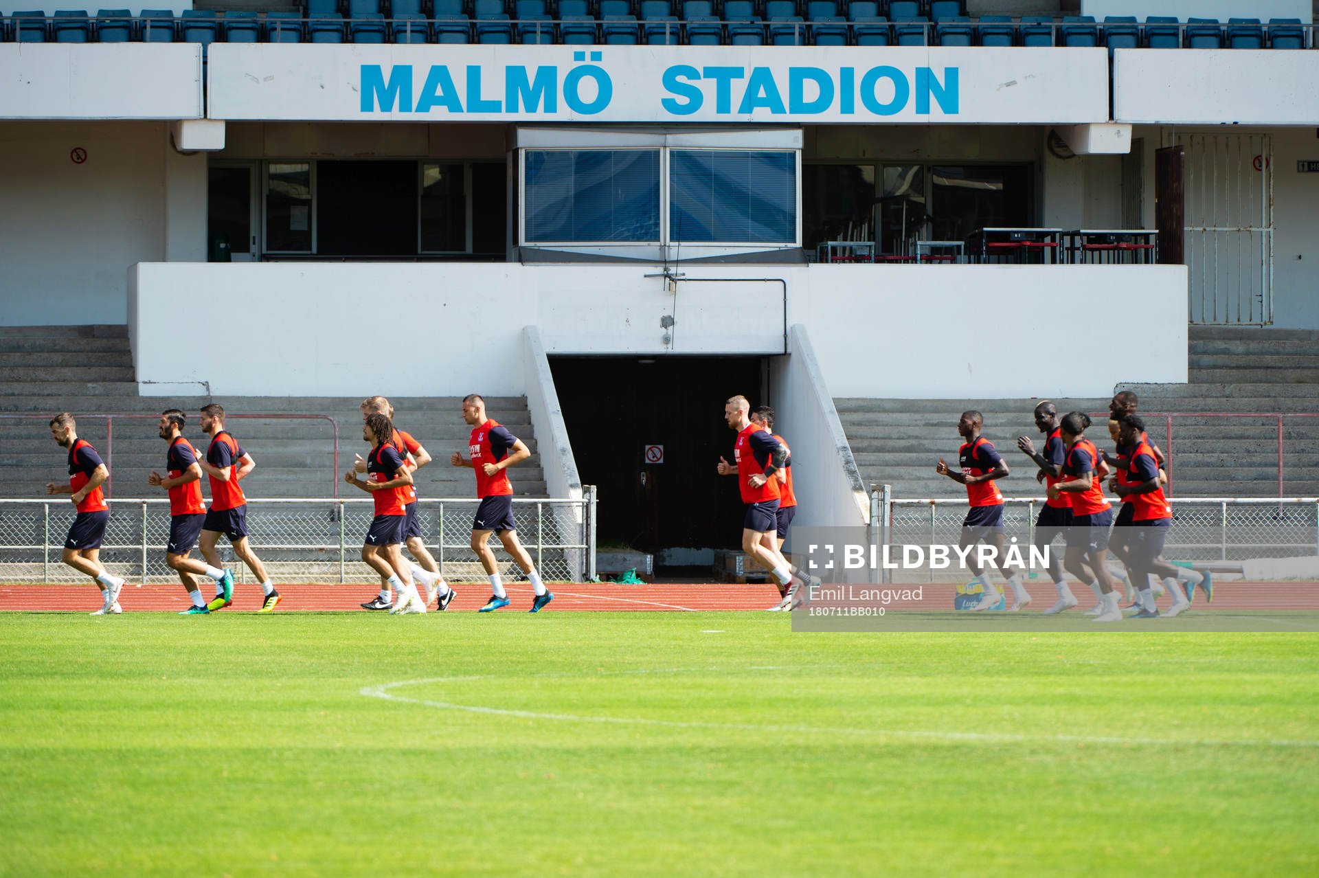 Fotbollsträning med Crystal Palace