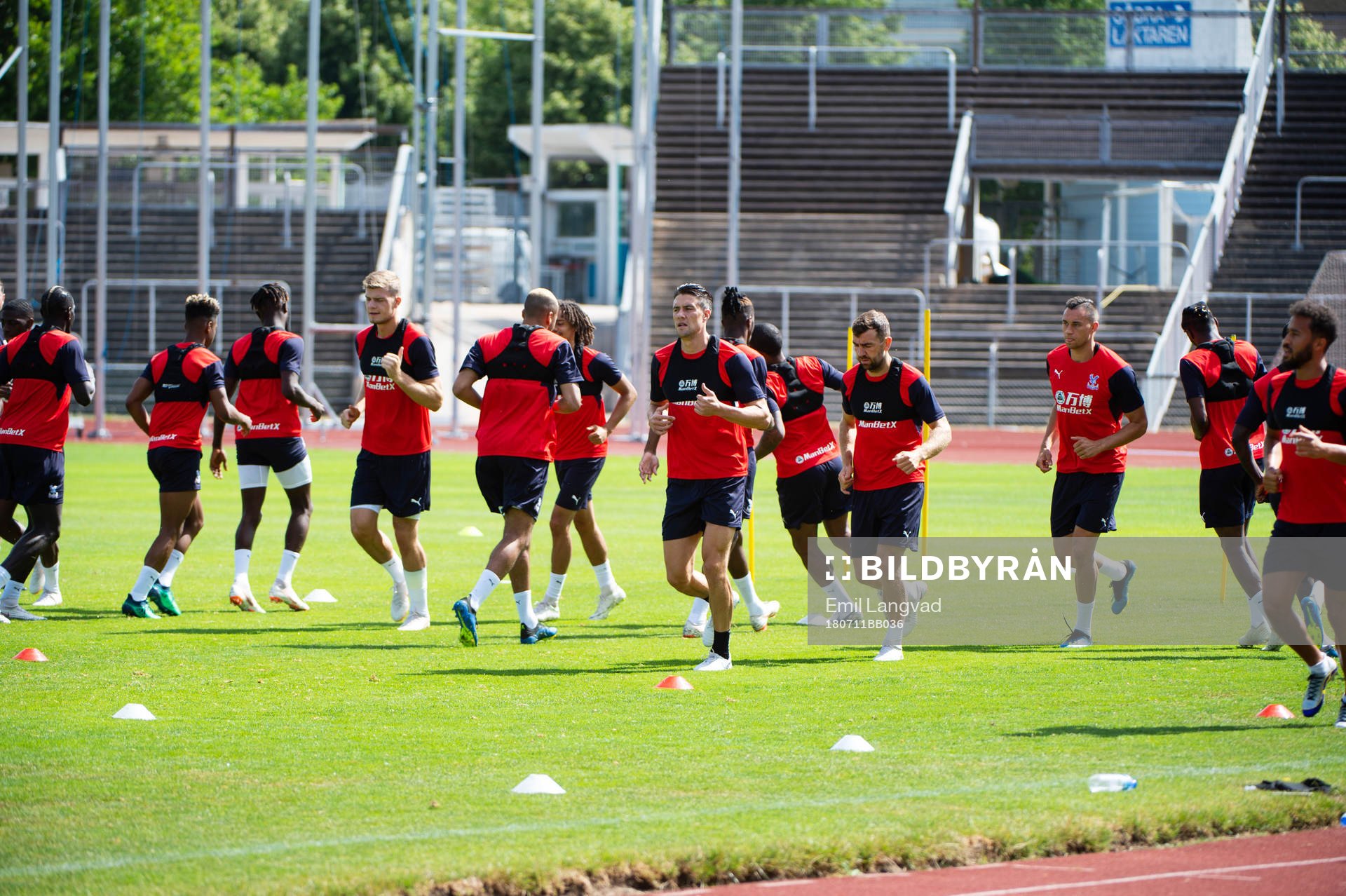 Fotbollsträning med Crystal Palace