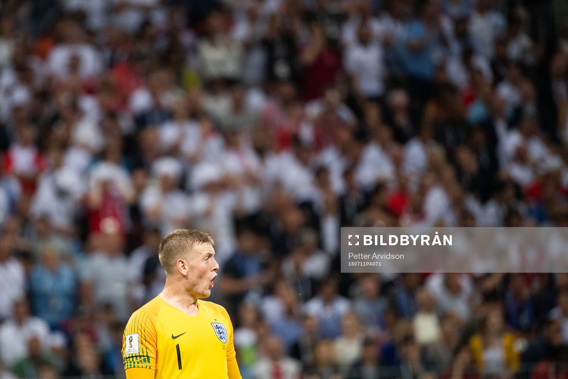 Goalkeeper Jordan Pickford of England