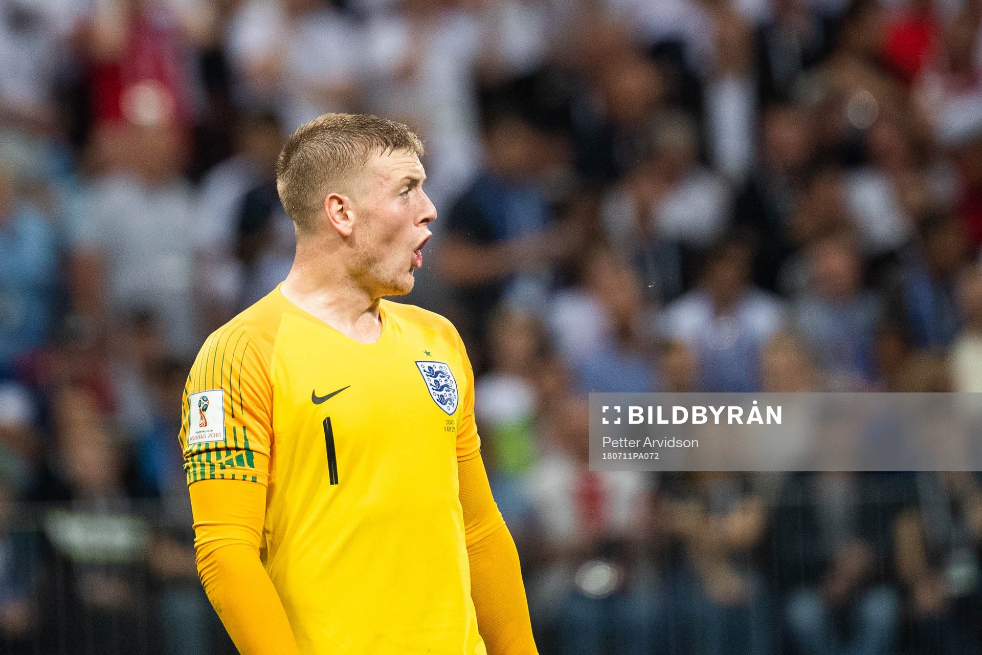 Goalkeeper Jordan Pickford of England
