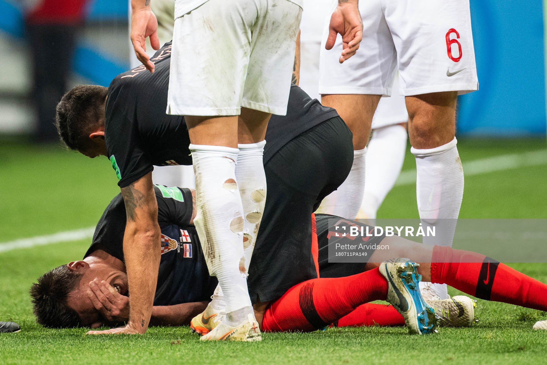 Mario Mandzukic lies down