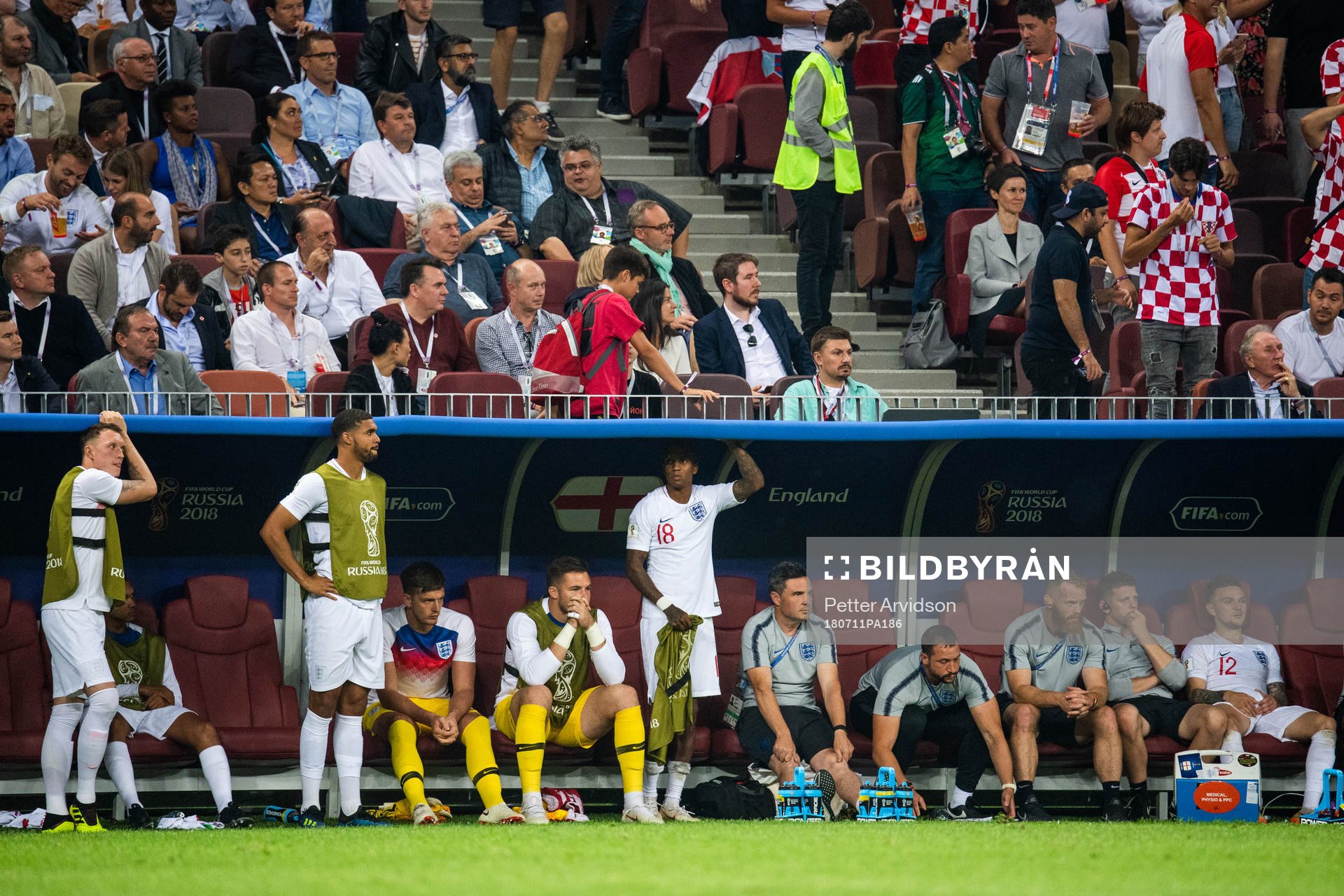 Players of England looks dejected