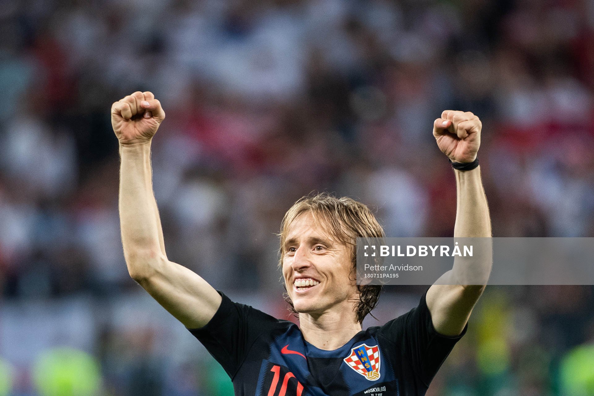 Luka Modric of Croatia celebrate