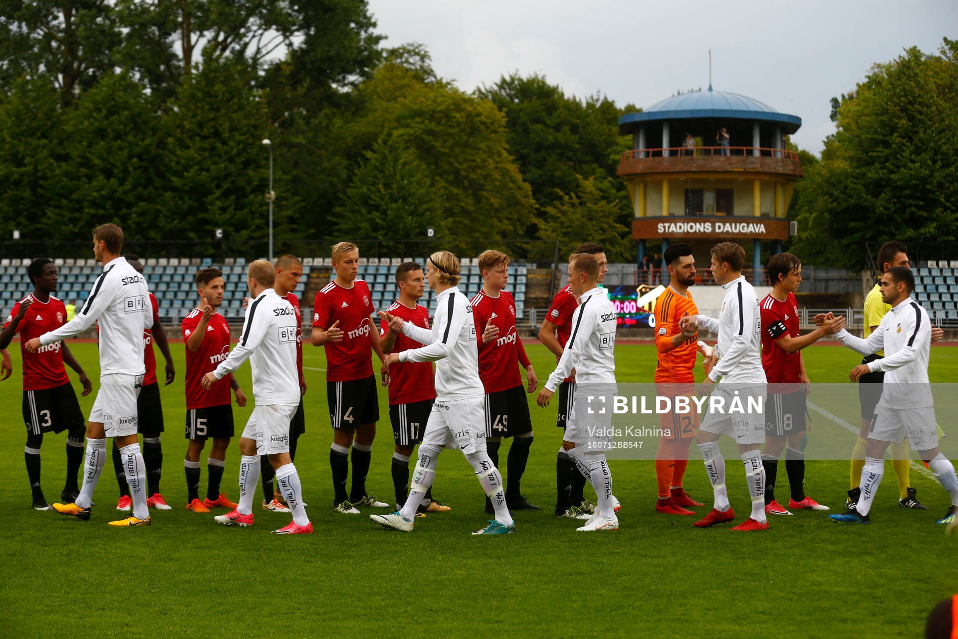 The team prior the UEFA Europa League qualifying match