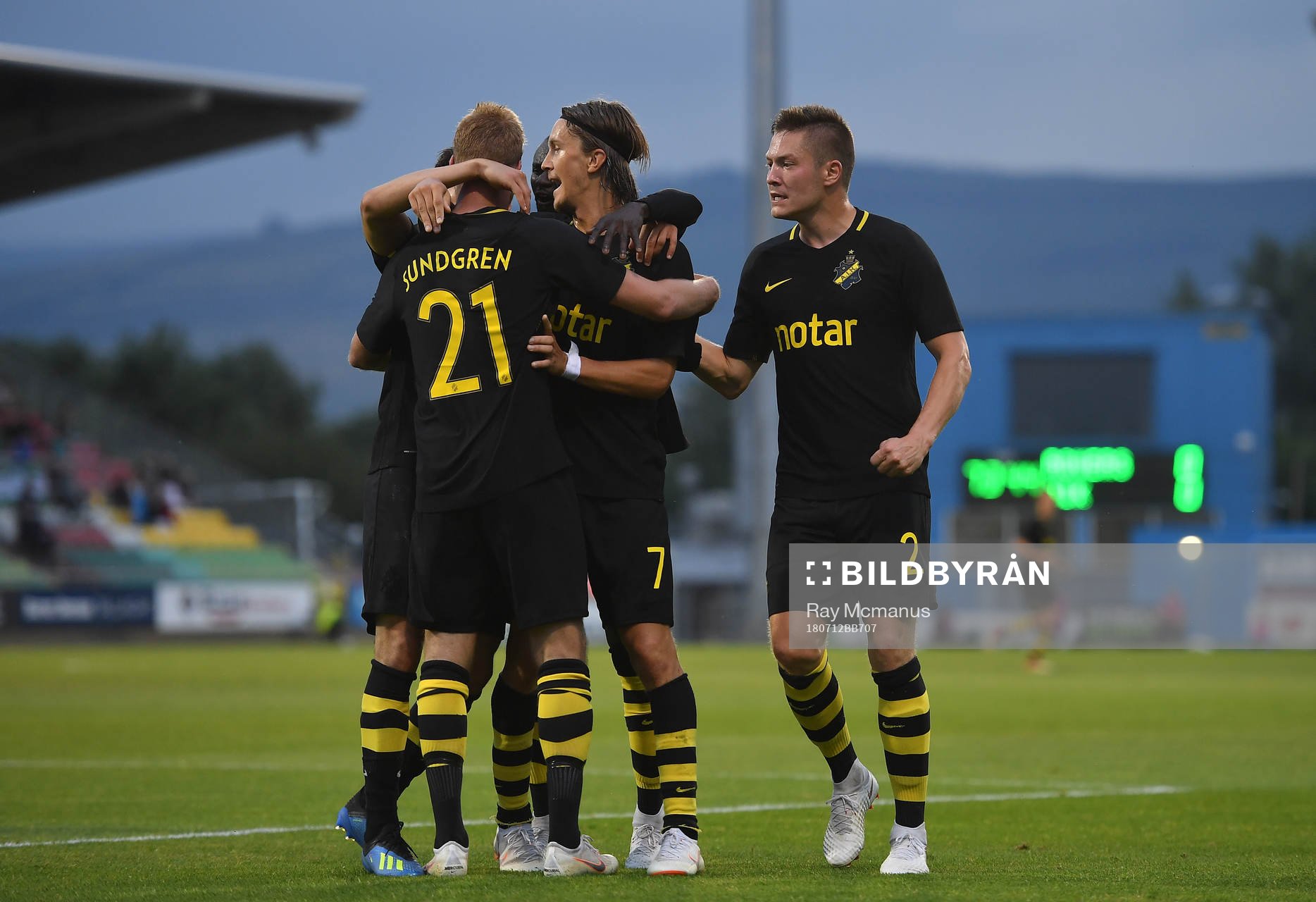 Daniel Sundgren of AIK celebrates