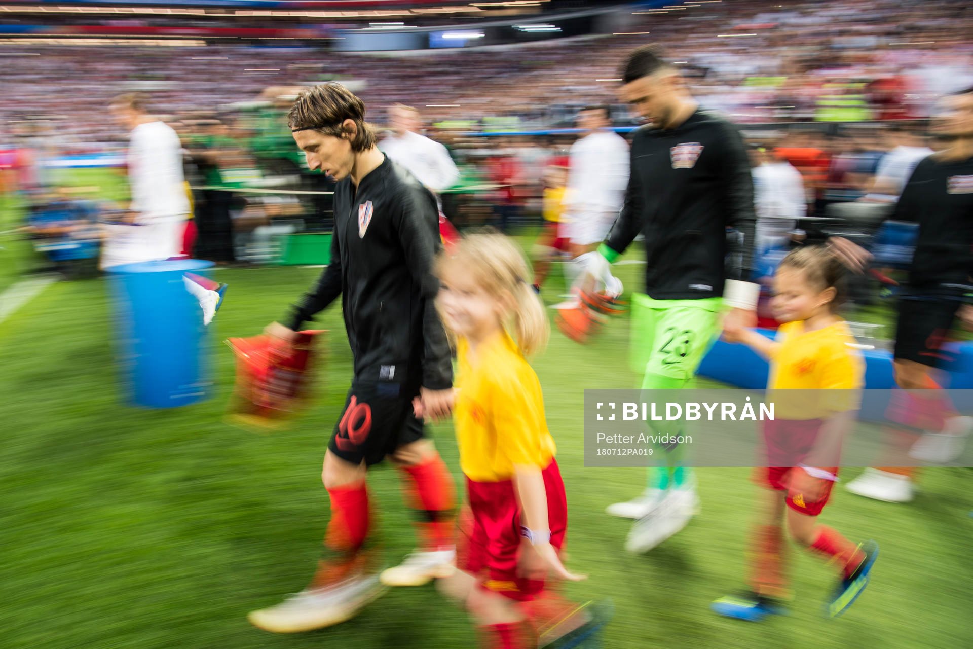 Luka Modric of Croatia prior the FIFA World Cup semi final