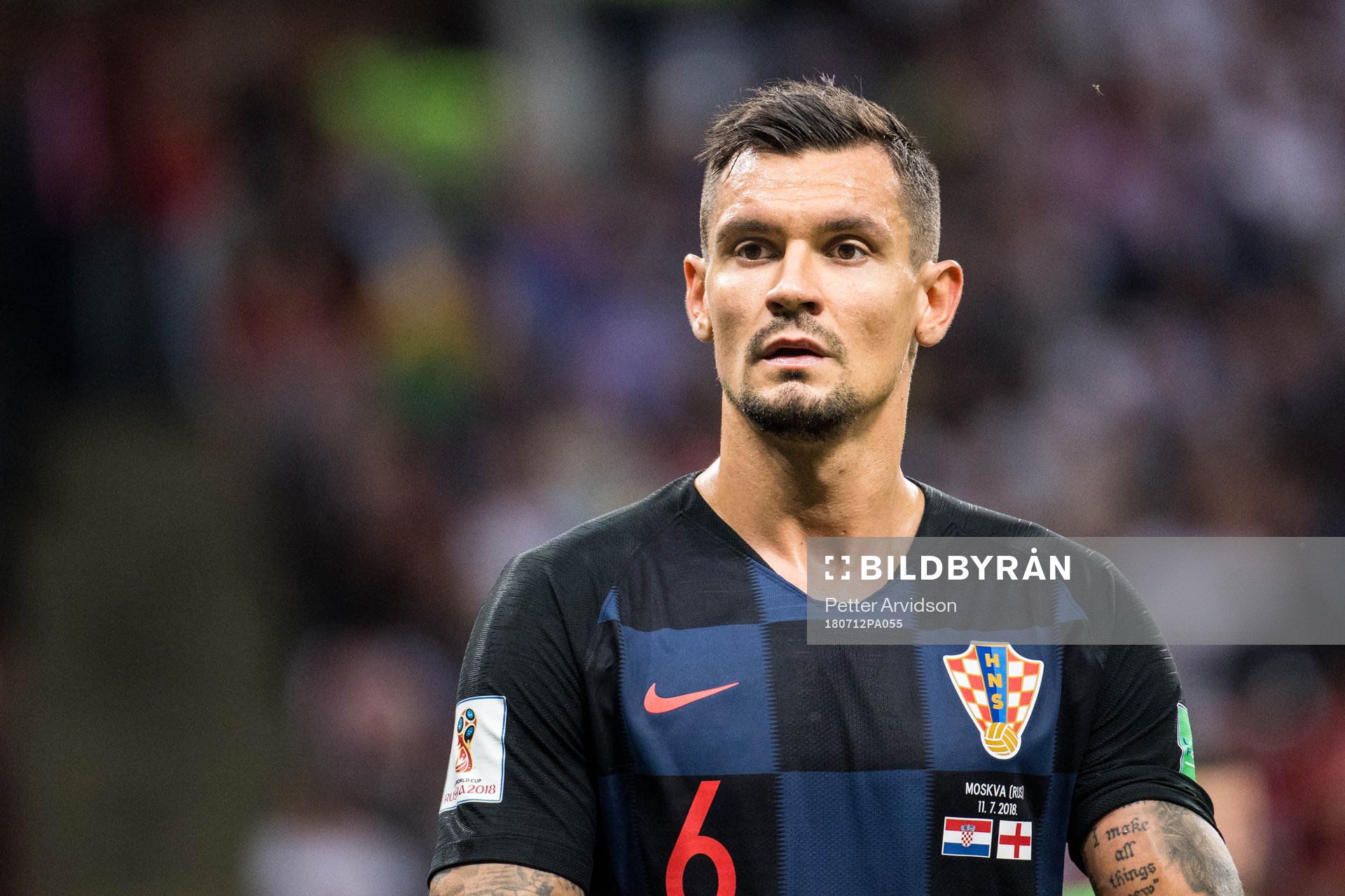 Dejan Lovren of Croatia