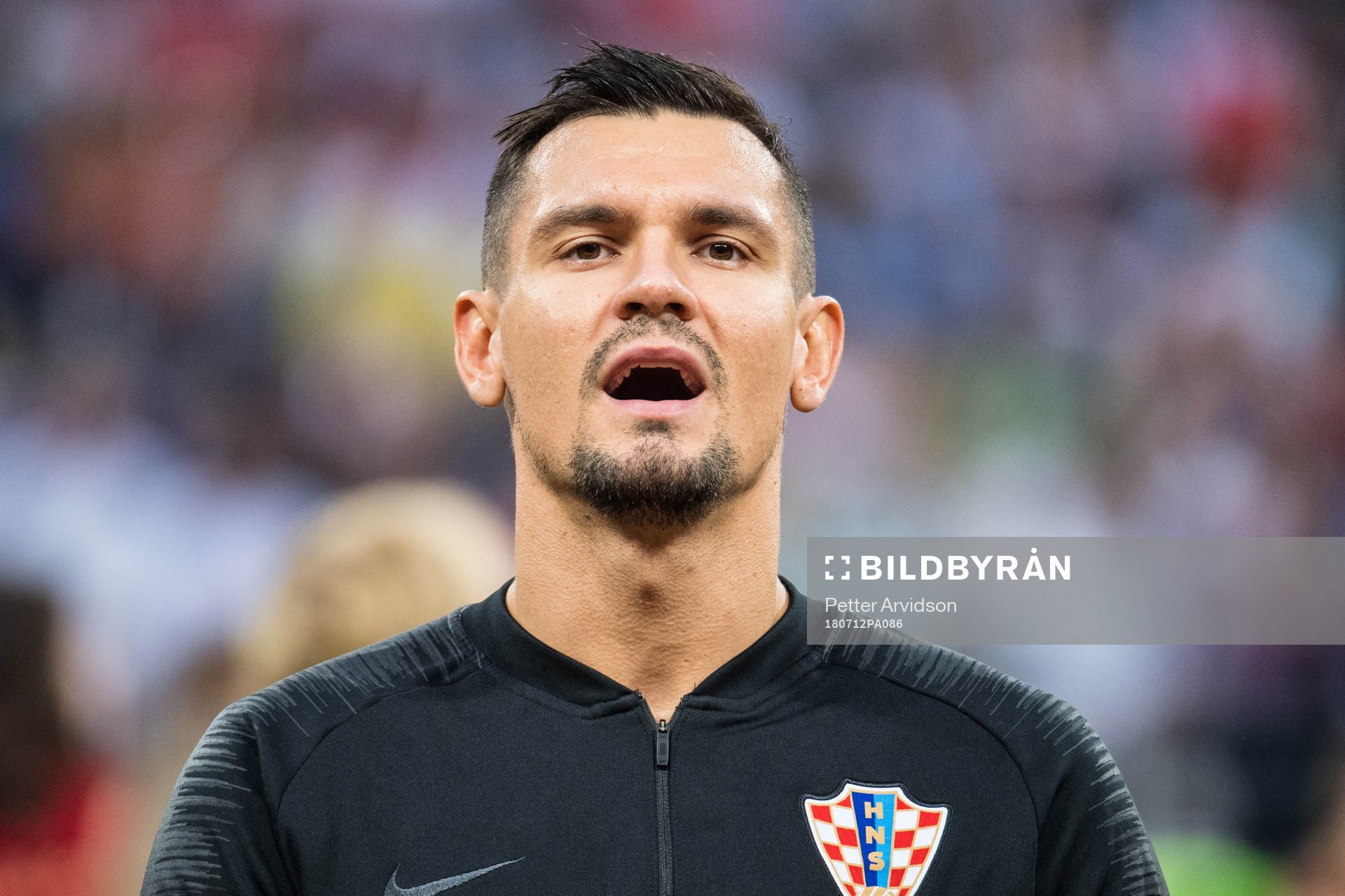 Dejan Lovren of Croatia prior the FIFA World Cup semi final