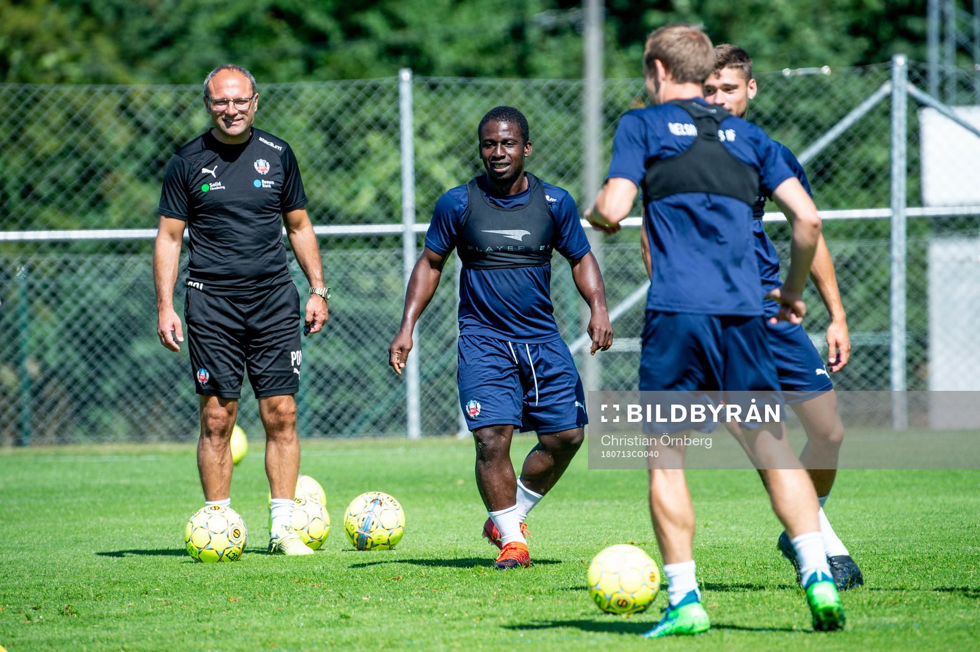 tränare Per-Ola Ljung och Thierry Zahui