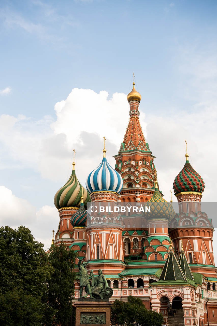 The Saint Basil's Cathedral at the Red Square