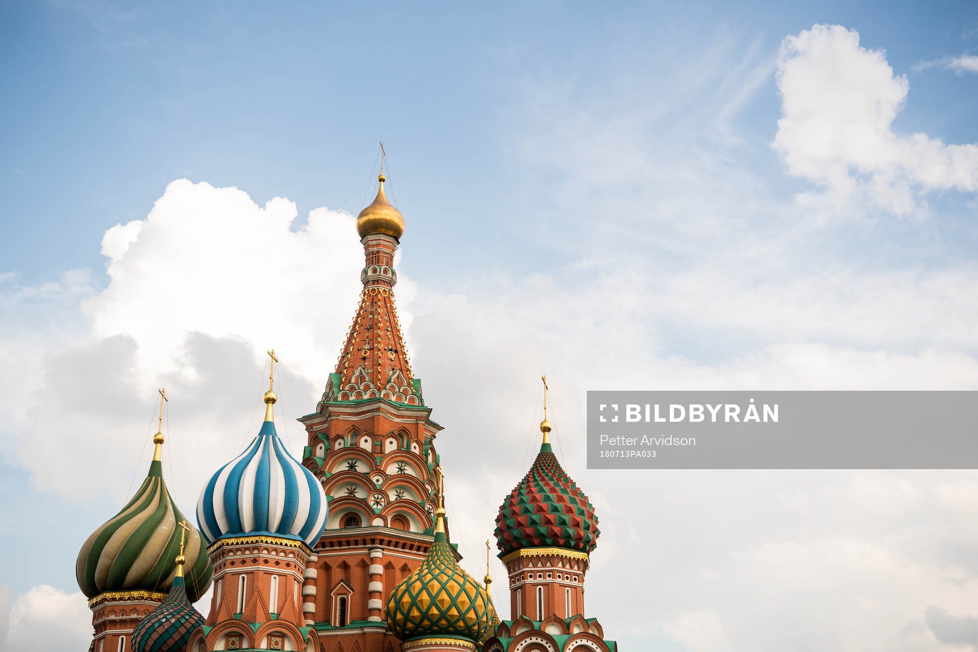 The Saint Basil's Cathedral at the Red Square