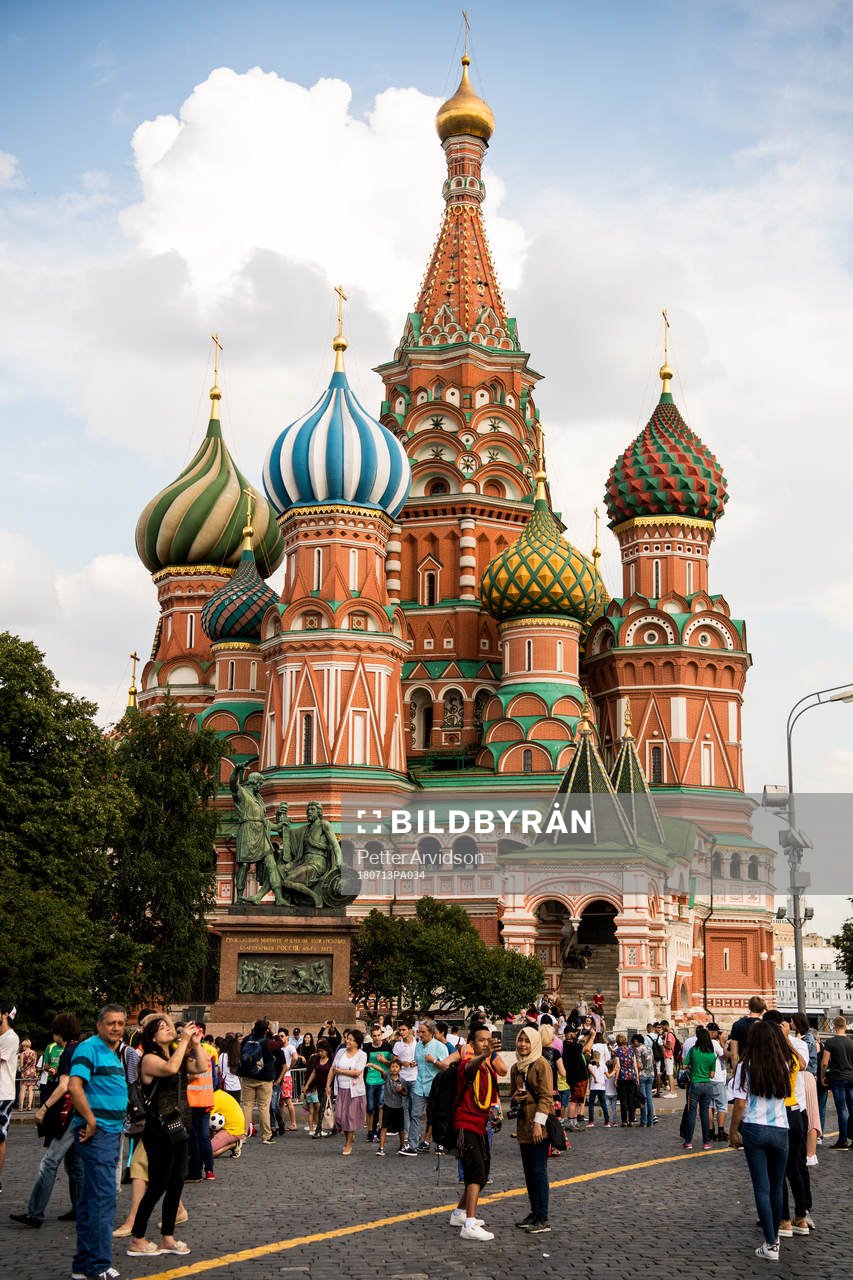 The Saint Basil's Cathedral at the Red Square