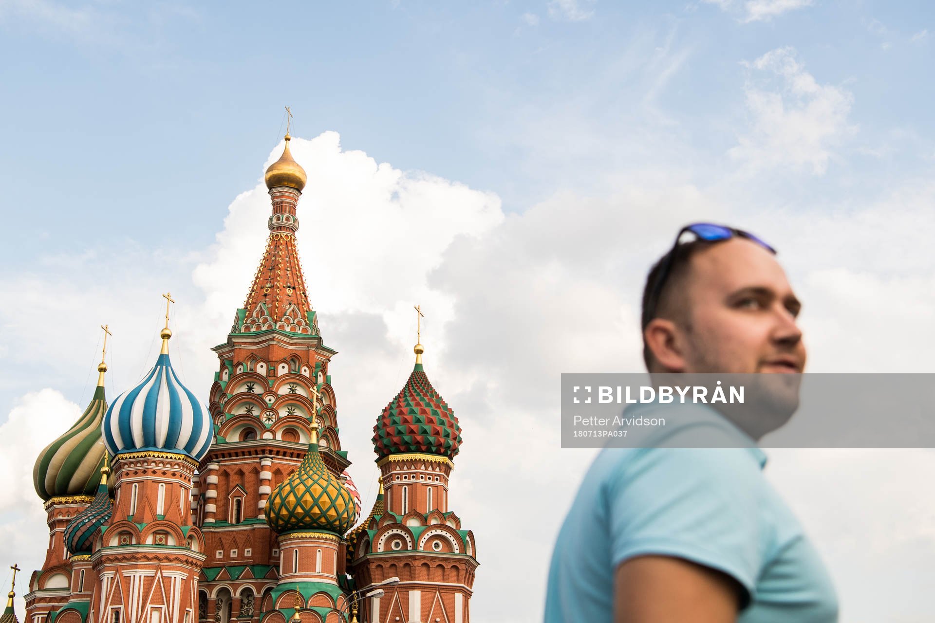 The Saint Basil's Cathedral at the Red Square