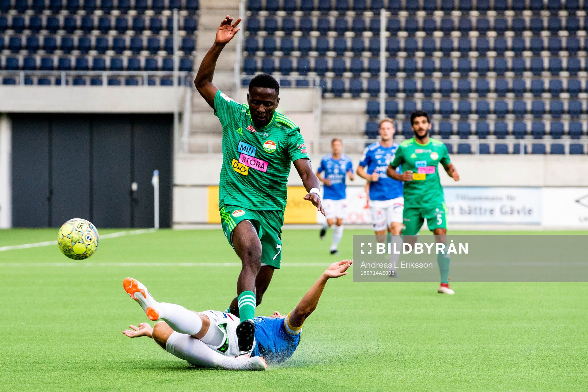 Trelleborgs Alexander Blomqvist och Dalkurds Mohamed Buya