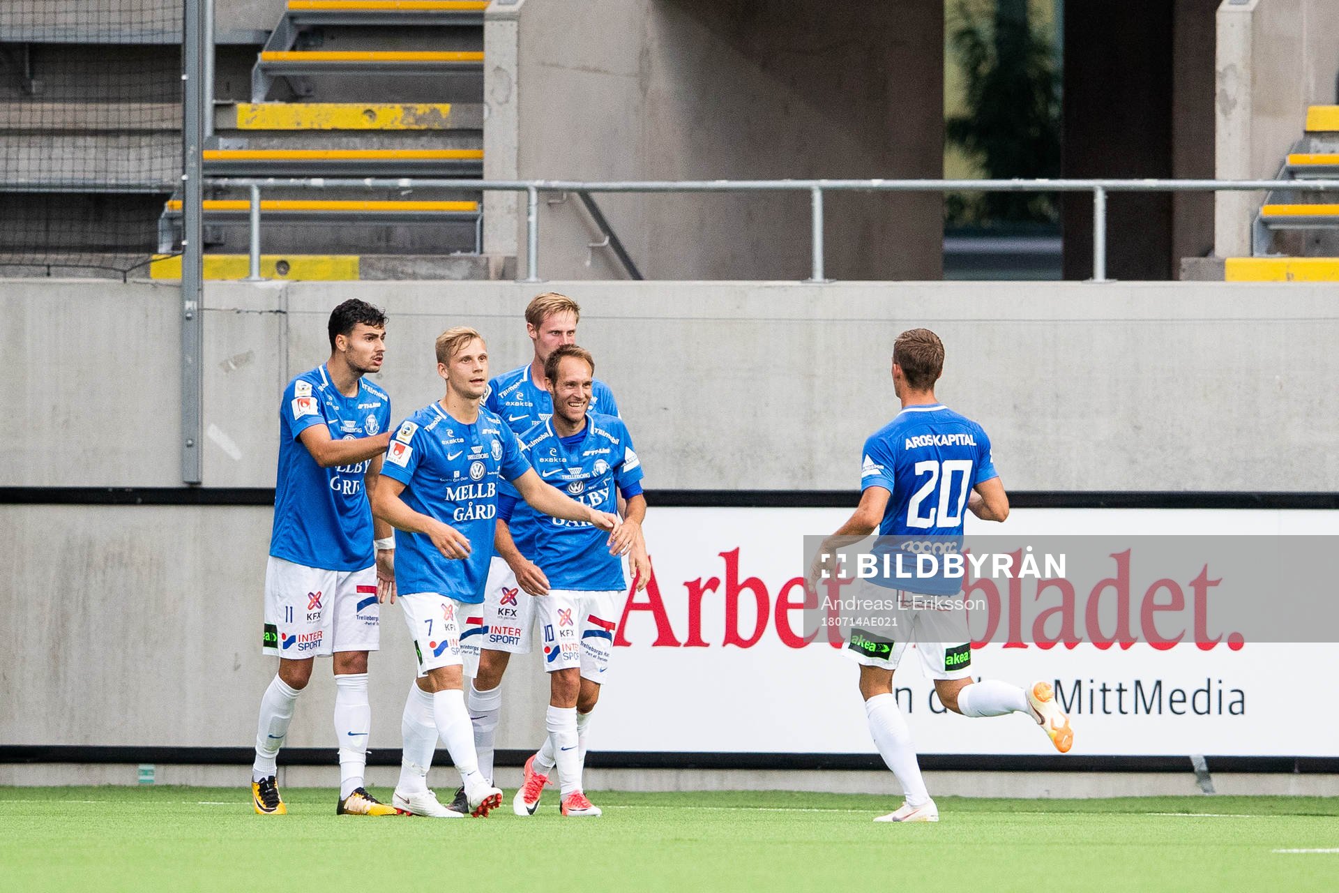 Trelleborgs Deniz Hümmet jublar