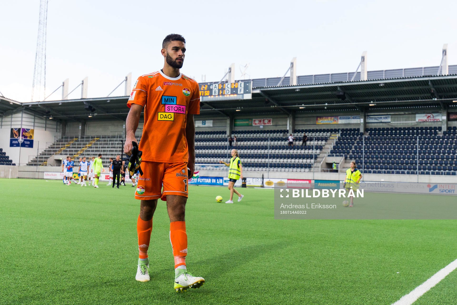 Dalkurds målvakt Sixten Mohlin deppar