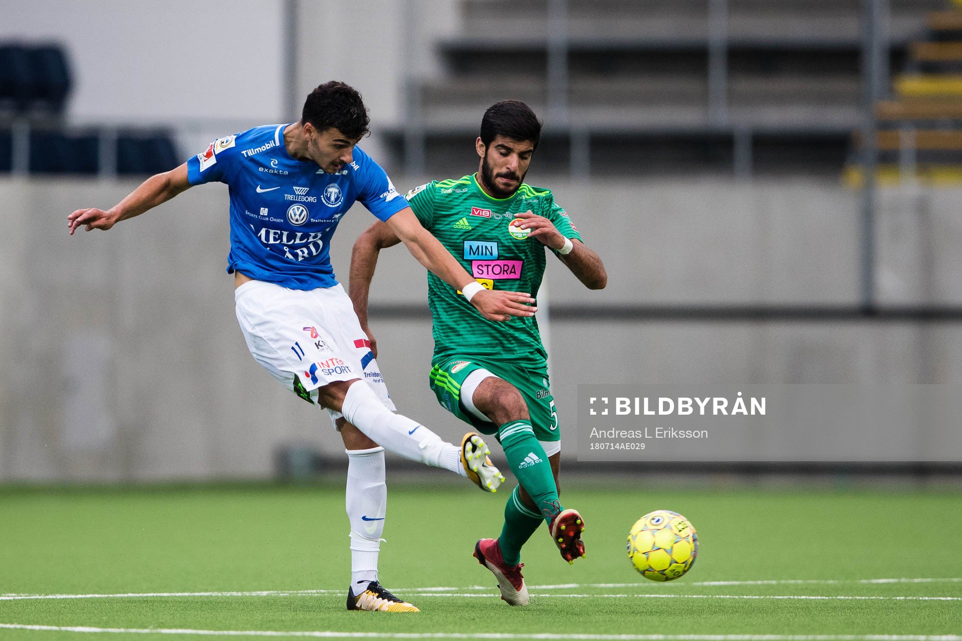 Trelleborgs Deniz Hümmet och Dalkurds Rewan Amin