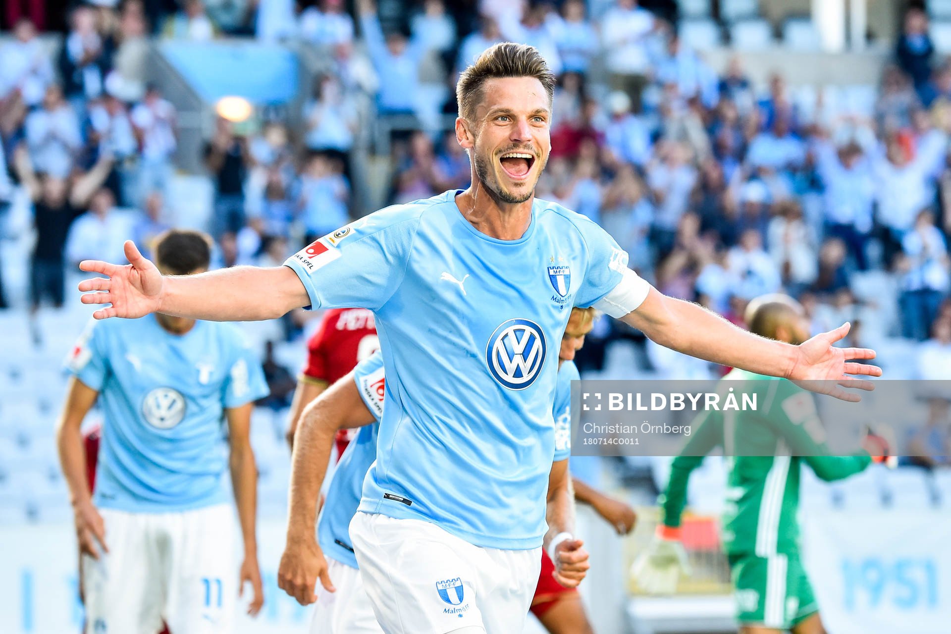 Malmö FFs Markus Rosenberg jublar