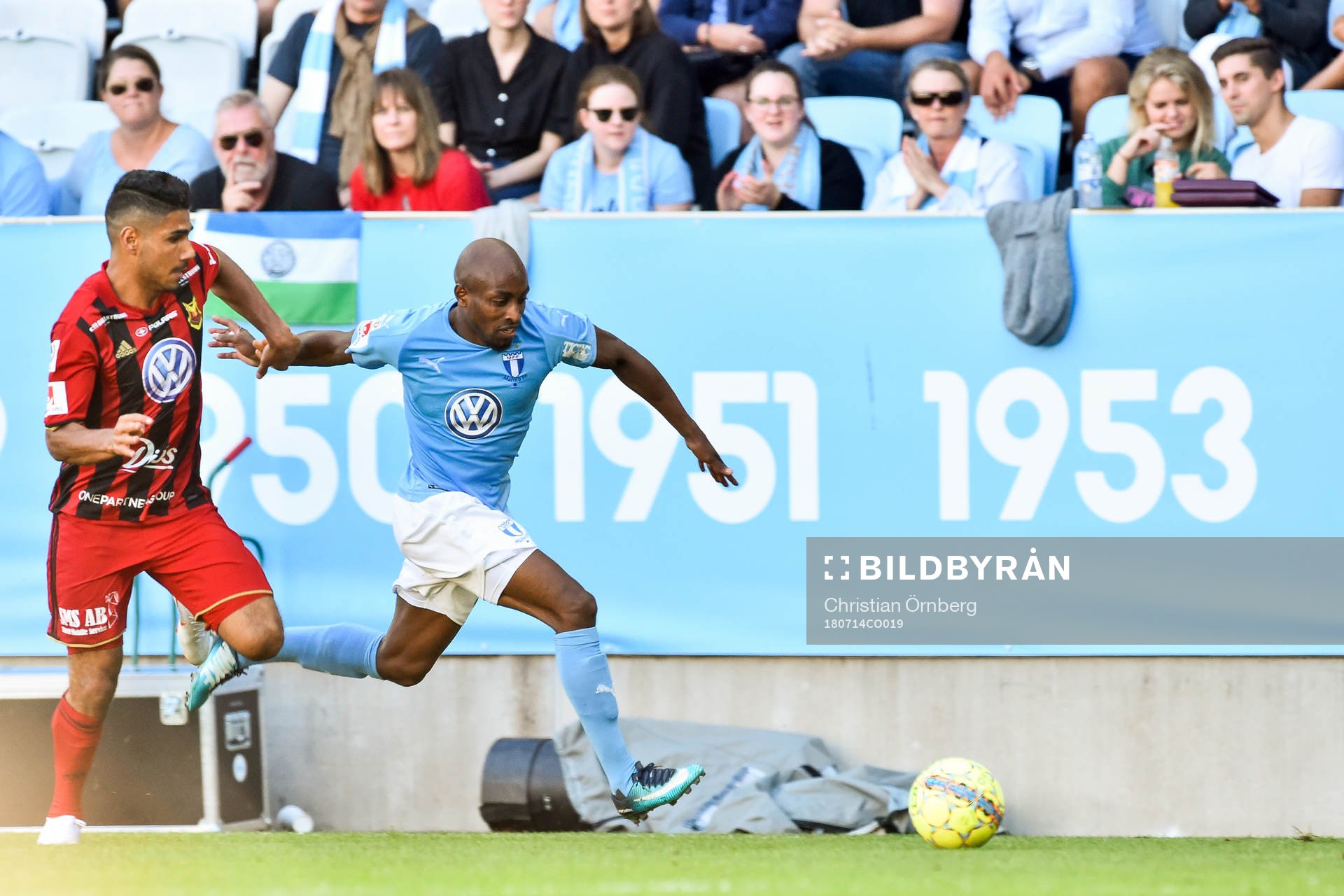 Östersunds Hosam Aiesh och Malmö FFs Fouad Bachirou