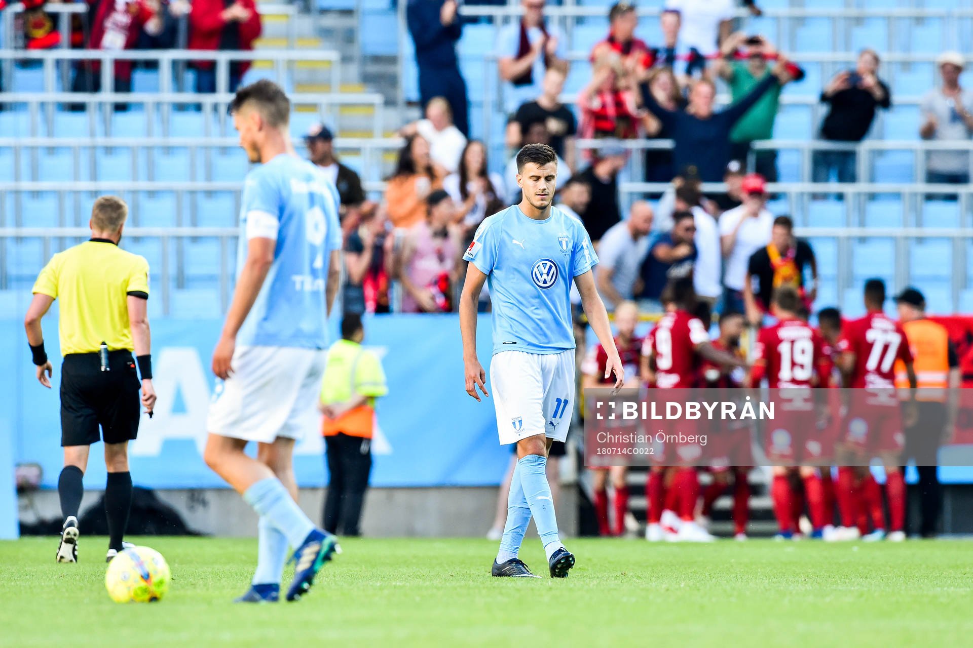 Malmö FFs Markus Rosenberg och Alexander Jeremejeff deppar