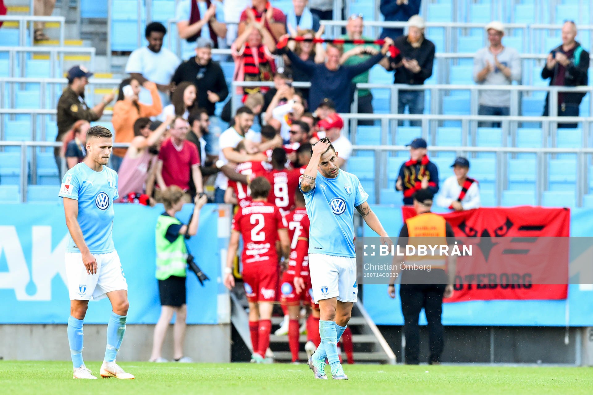 Malmö FFs Arnór Ingvi Traustason och Behrang Safari