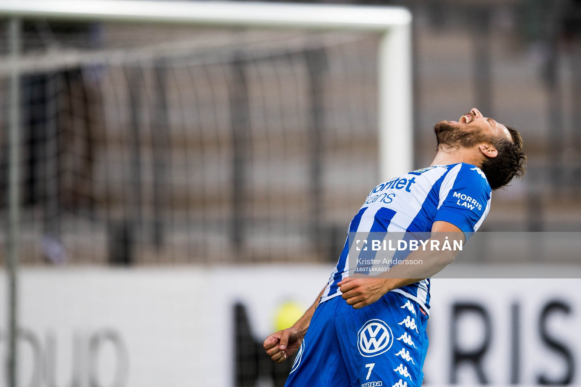 IFK Göteborgs Tobias Hysén reagerar